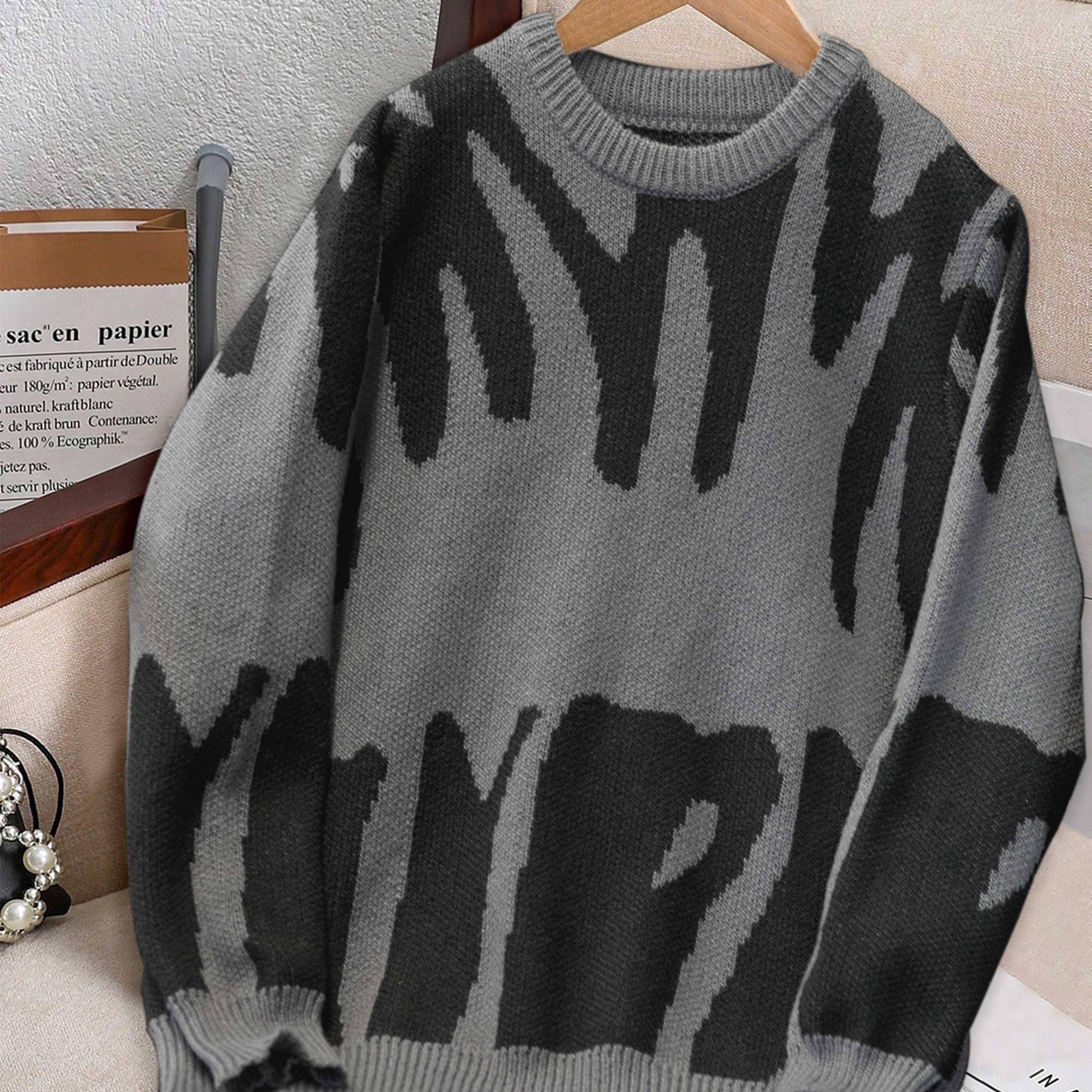 1pc Girls' Teenager Elegant Fashion Easy Retro Trendy Casual Outdoor Pullover Sweater Knitwear Spring Autumn