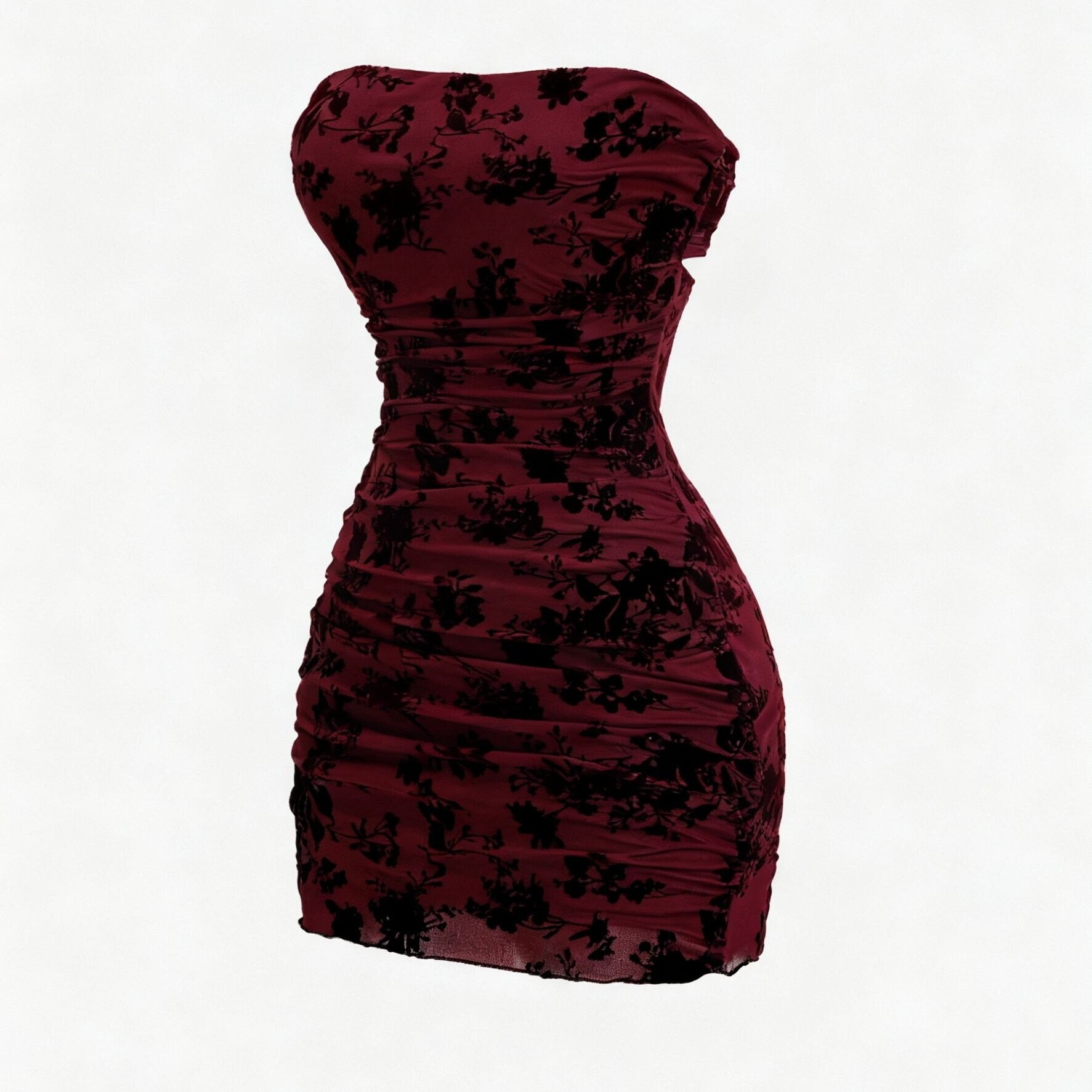 E-shop Damen Vintage Ärmelloses Minikleid - Off-Shoulder/Bootsausschnitt Bodycon Kurzkleid, Uni-Farbe (Frühling Sommer Herbst) Hochzeitsgast Party