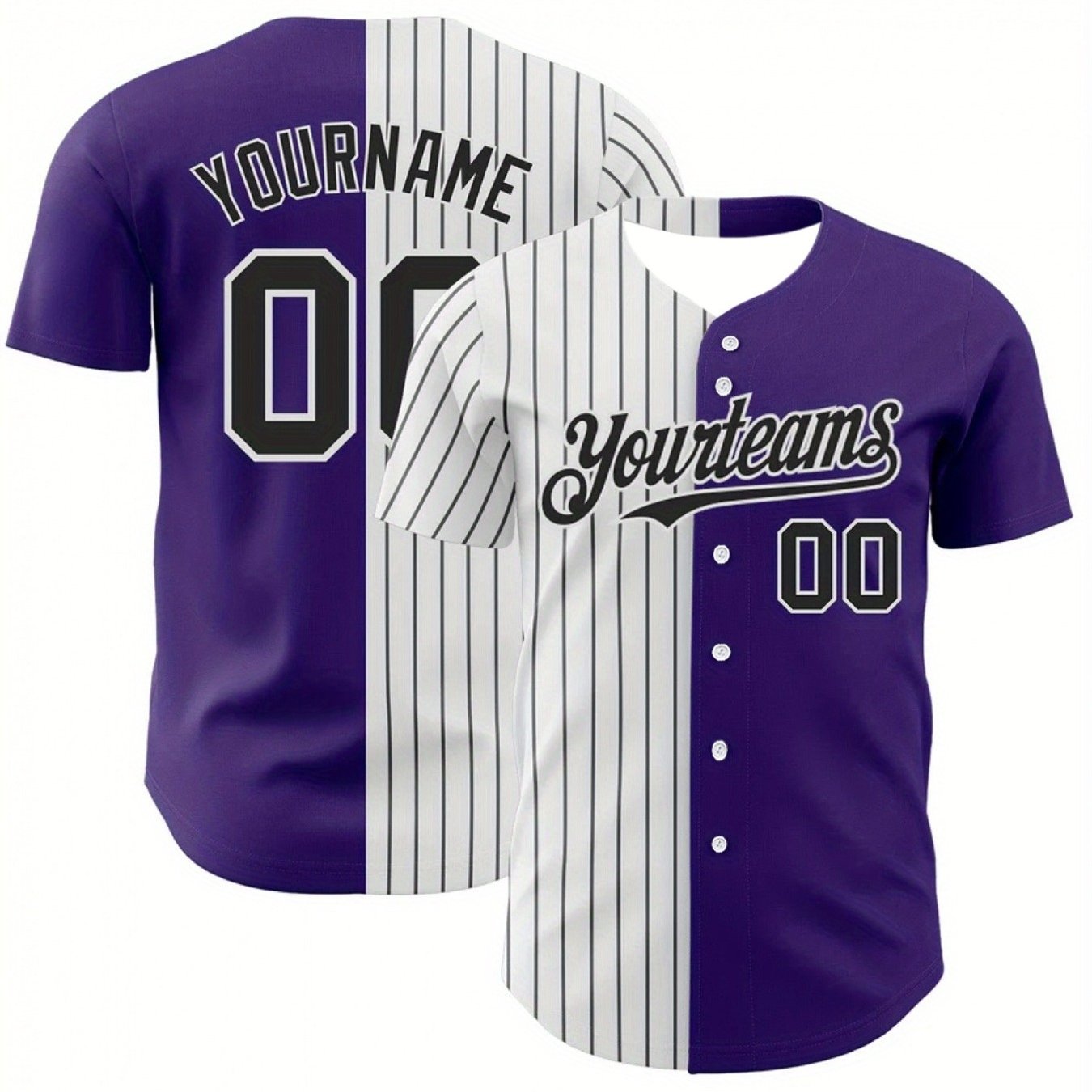 TEMU Custom Men's Baseball Jersey, Personalized Customization, Men's Athletic Shirt, Custom Name, Custom Number, Custom Team Logo, Custom Team