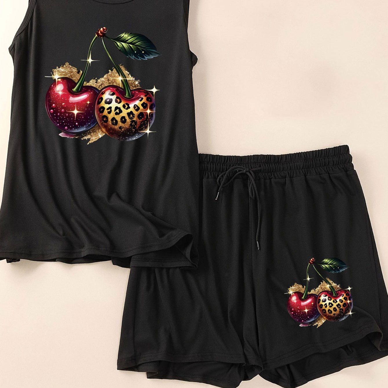 TEMU Completo Casual Plus Size da Donna con Stampa per il Relax