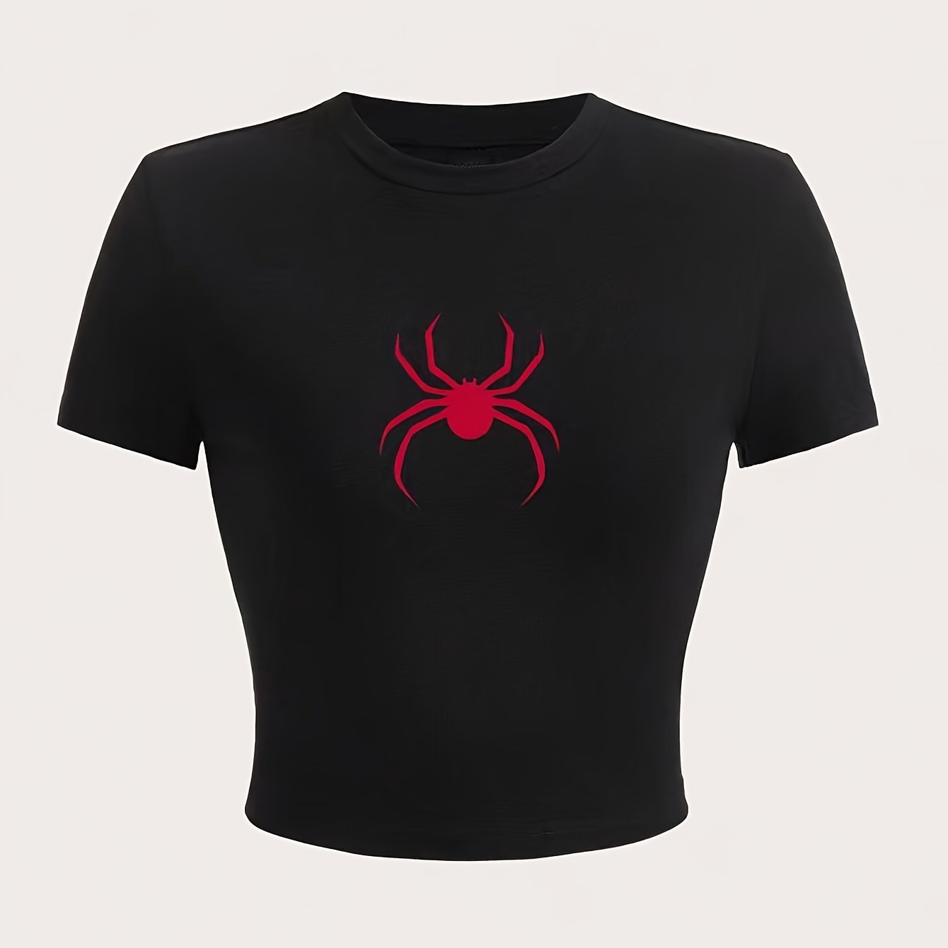Summer Printed T-shirt, Casual Versatile Round Neck Short Sleeve Top For Women