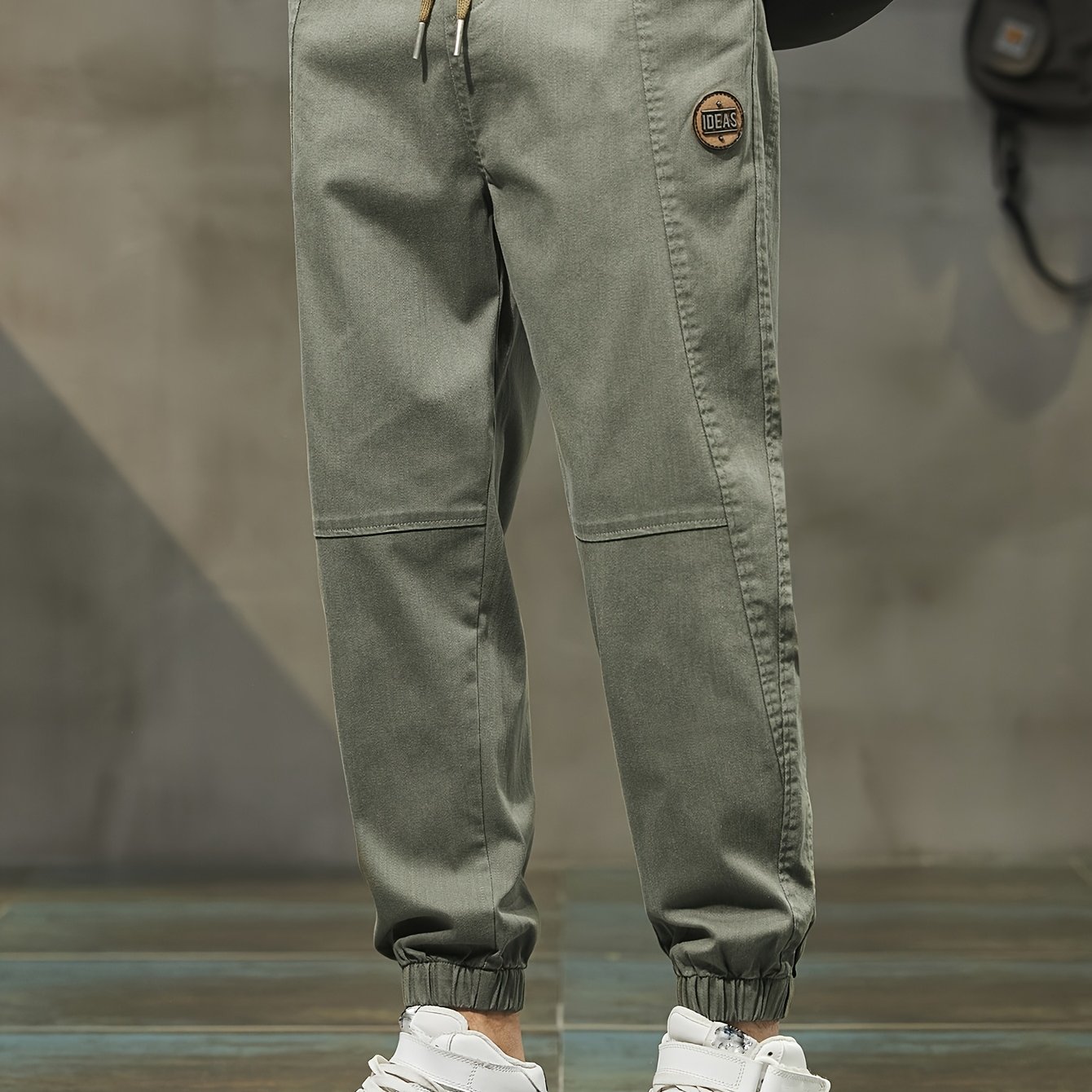 Image of Men's 2025 /autumn Casual Drawstring Harem Ankle Pants, Versatile Streetwear Brand For Outdoor Sports, Japanese-style By Zhiyuzhi