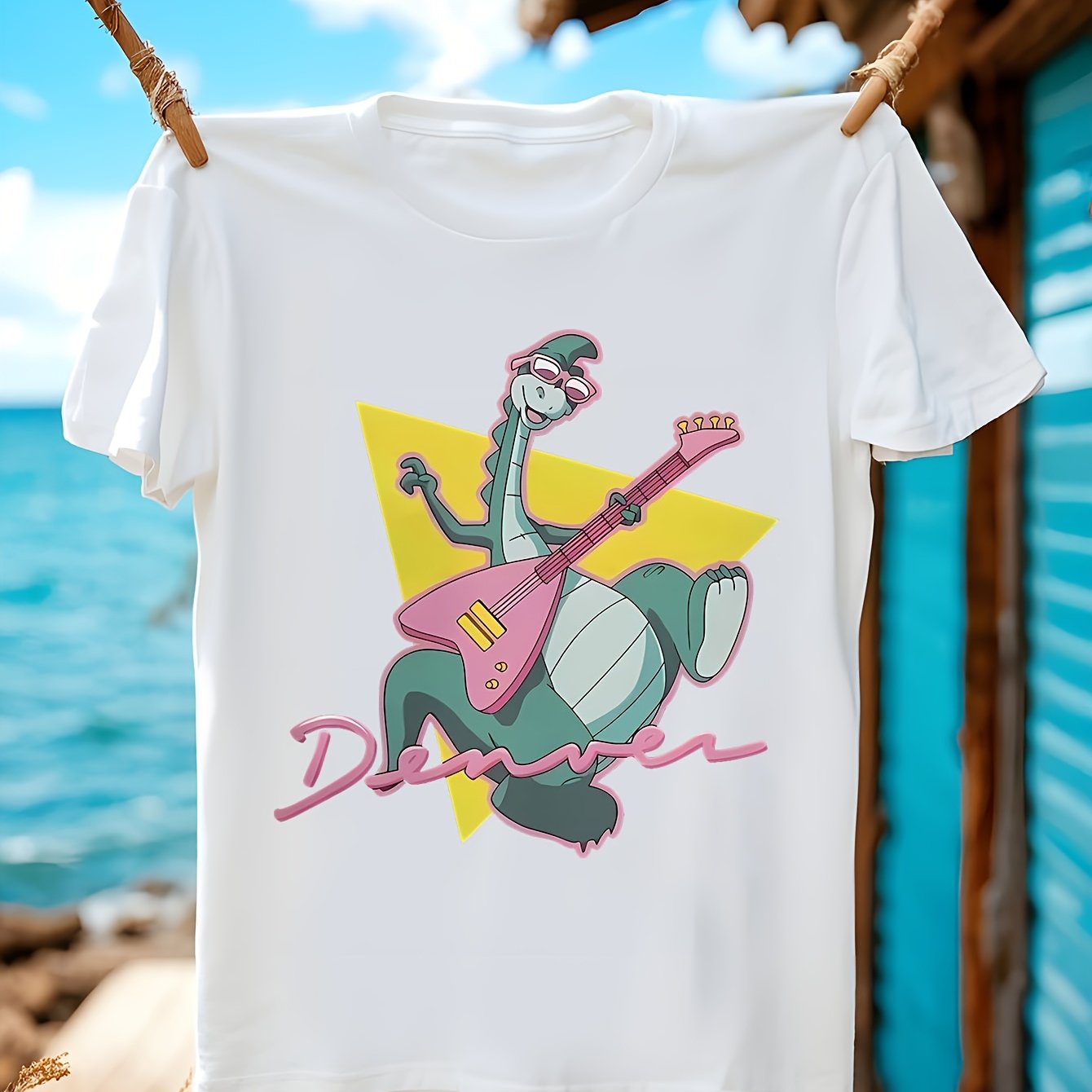 TEMU Vintage Cotton T-shirts For Men Crew Neck Short Sleeve Birthday Gift Clothing Last Dinosaur T Shirt Mens Clothing Tops