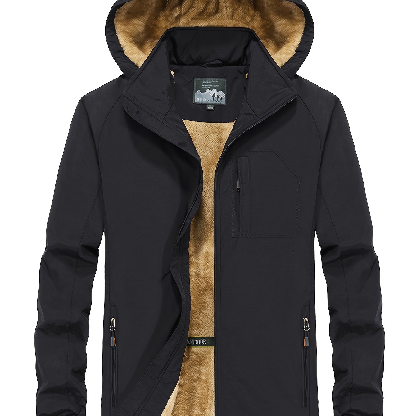 TEMU 2025 Spring/autumn 's Thickened Hooded Jacket