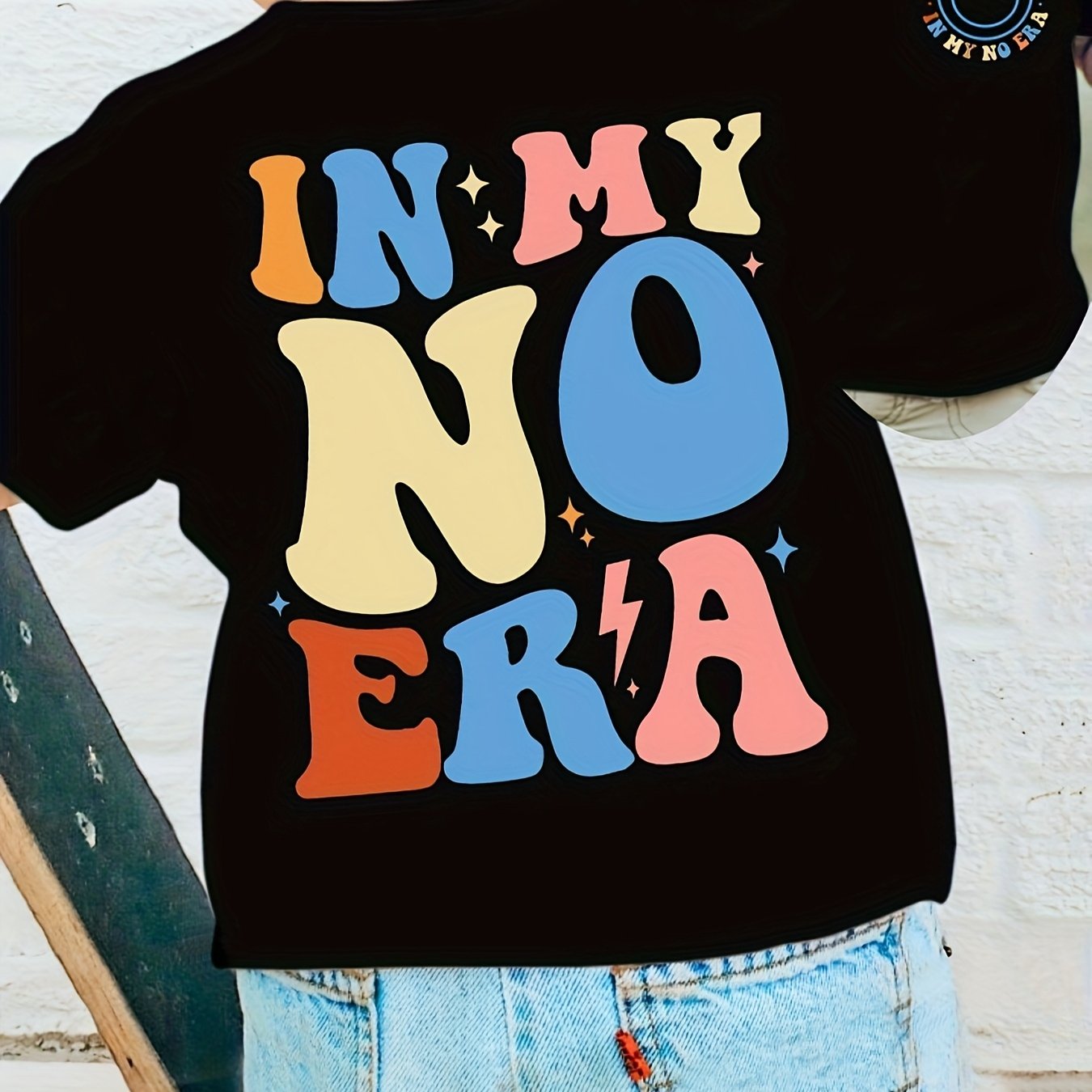 Image of Summer Fashion Boys' Short Sleeve T-shirt In My Letter Top B-dx3794