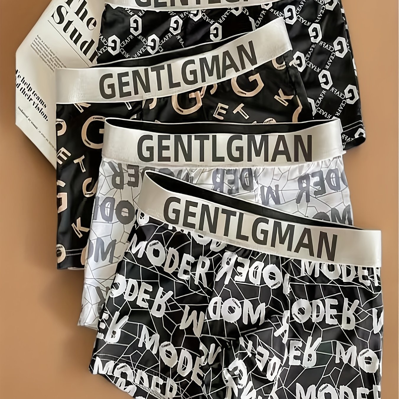 TEMU 4-Pack in Tessuto Ice Fiber con Lettere