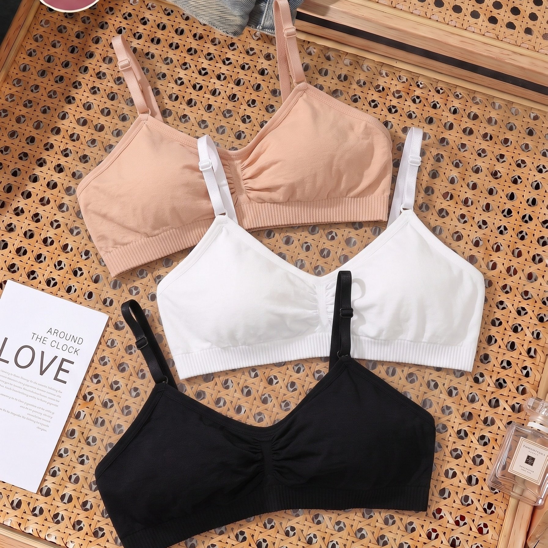 TEMU 3 pcs. Brassières de sport multifonction de haute qualité, sportives, confortables et stylées - Se portent à , sous un vêtement ou seules,