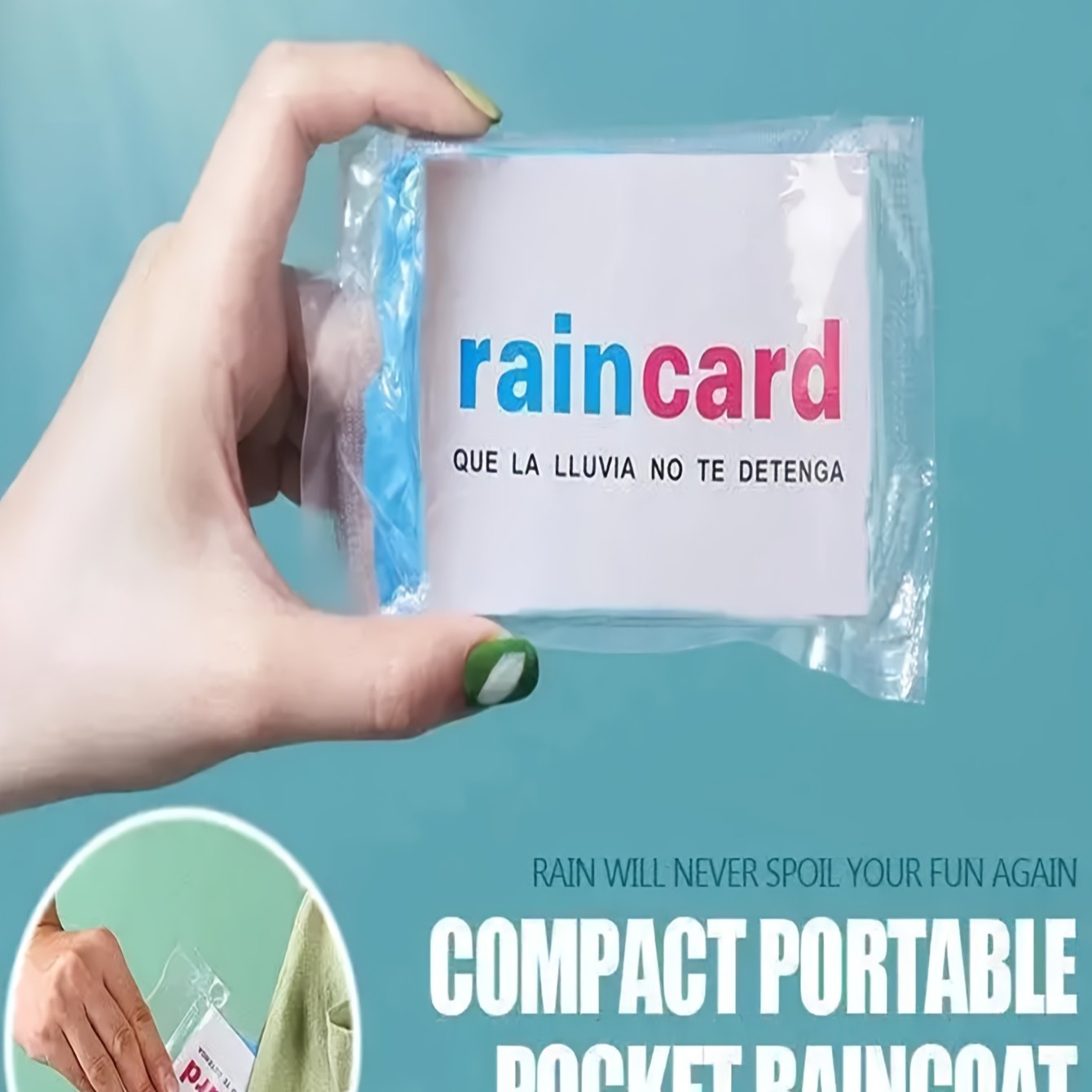 Disposable Card Raincoat Portable Heavy Long Raincoat Adult Raincoat Compression Raincoat Disposable Raincoat