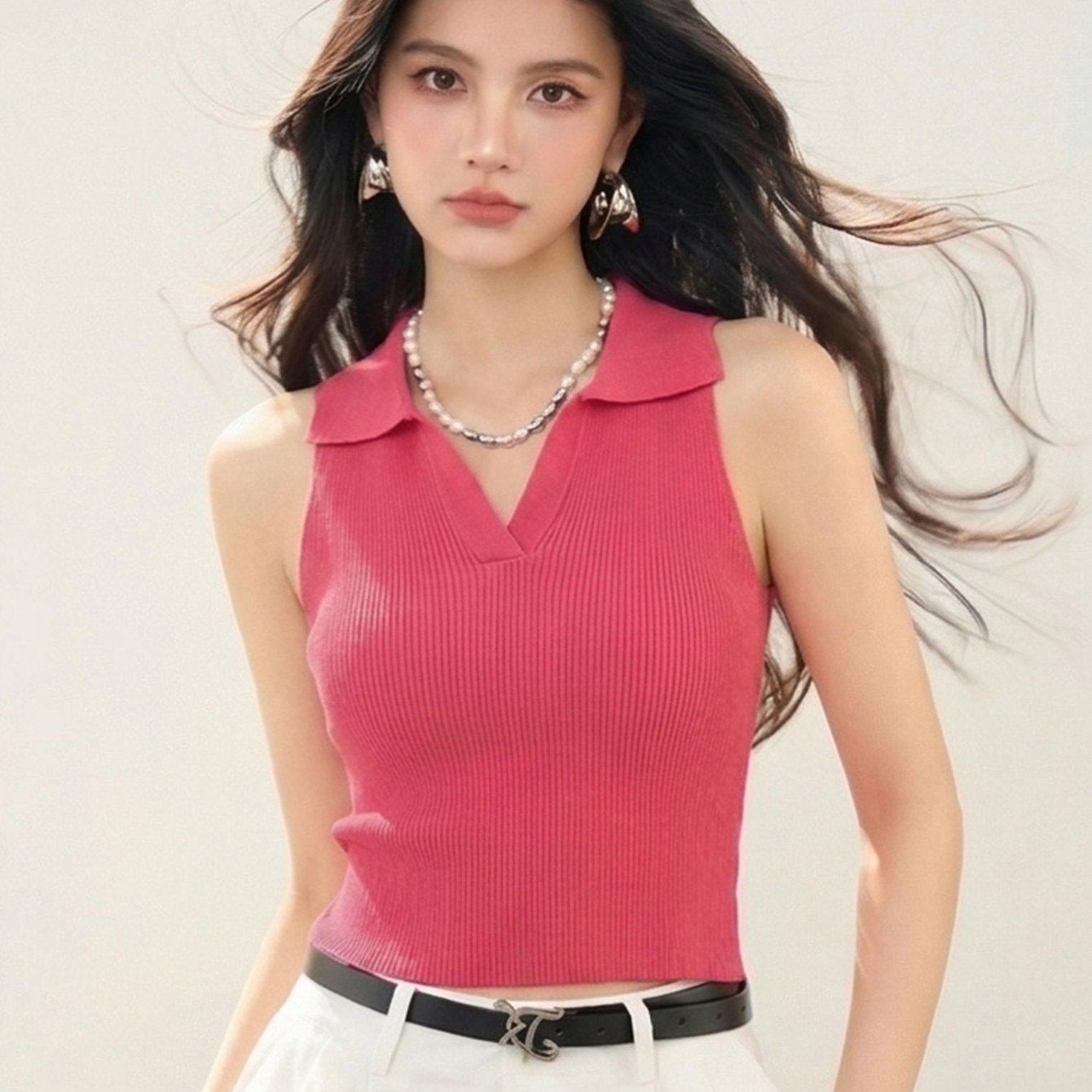 TEMU 할터 캐미솔 탱크 탑 여성용 안감 민소매 백리스 아우터 오프숄더 탑 여름