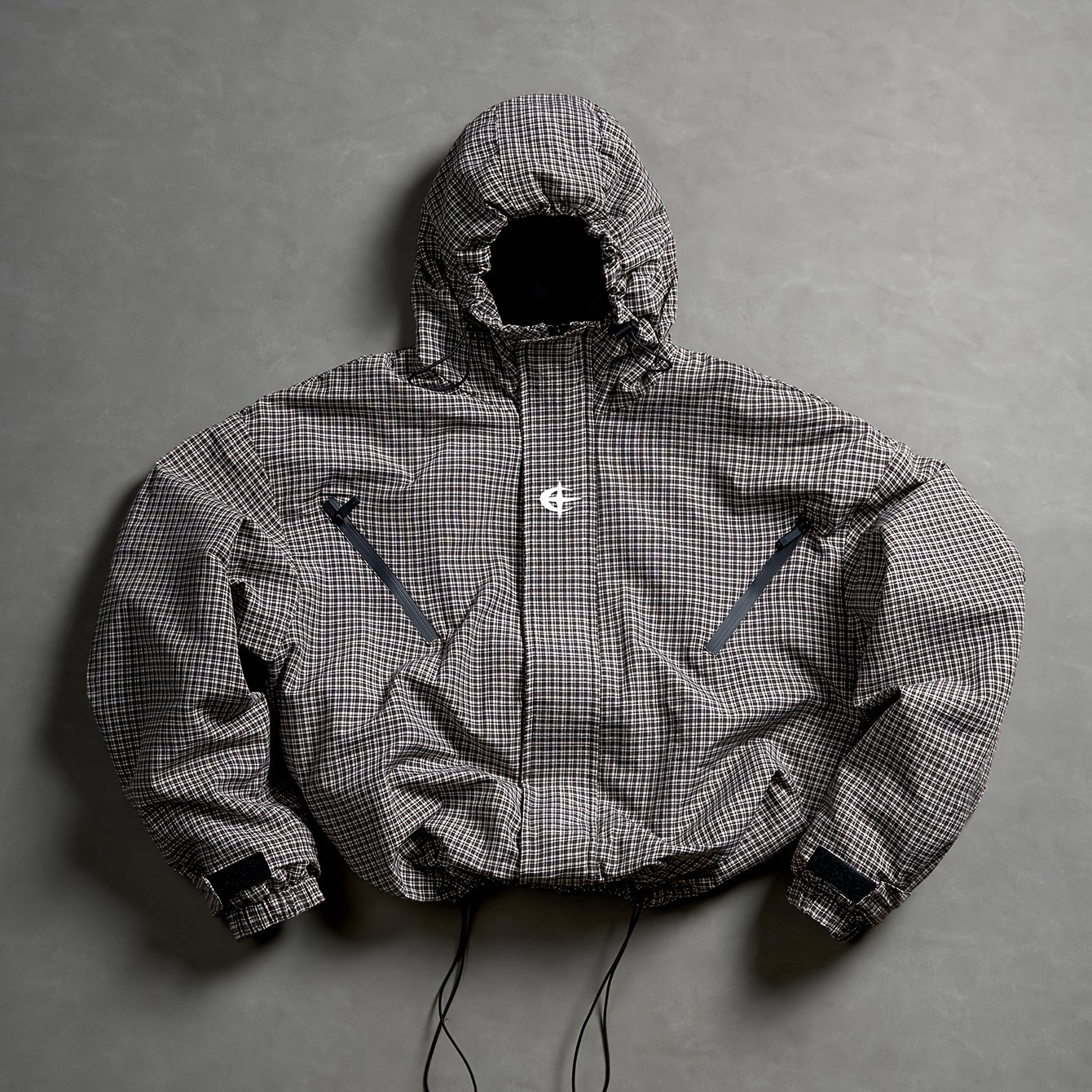 TEMU Men's Vintage - Plaid Shirt Style Hooded Drawstring Jacket With A Loose Fit, Suitable For Casual, Business Casual, And Sportswear, Lightweight