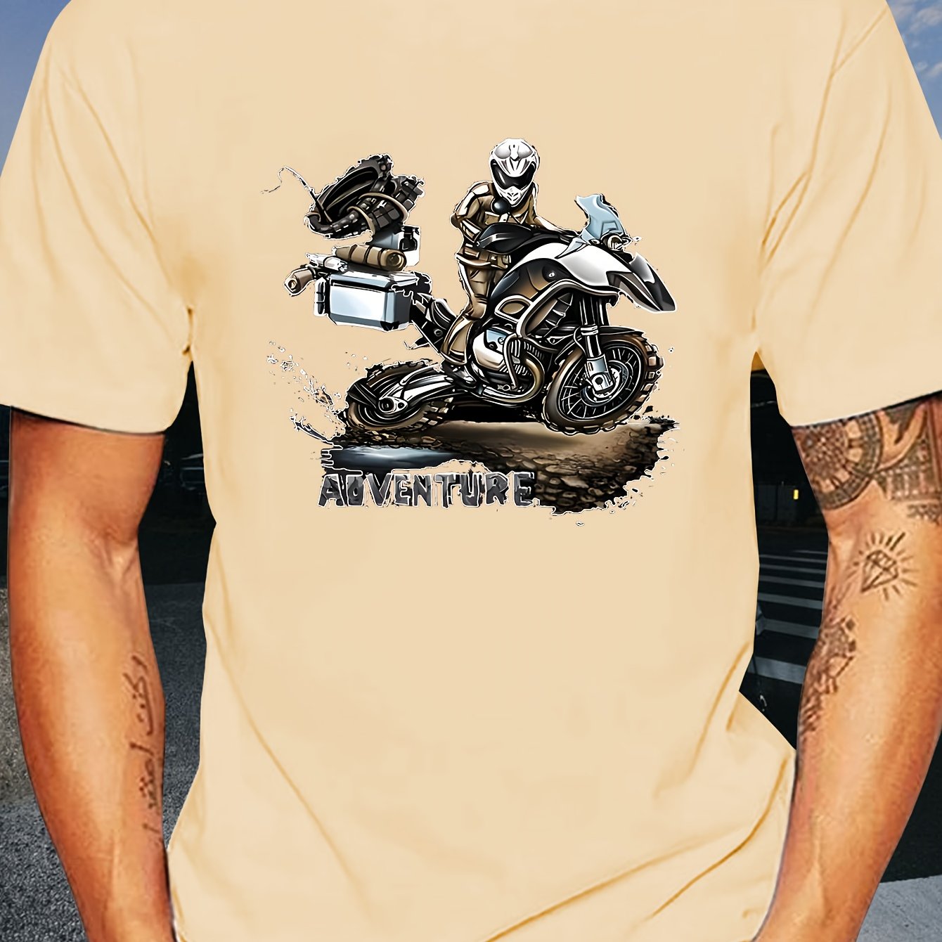 TEMU Men's Fashion Promotion R1200gs Motorcycle Adventure Rt 1200 R1200rt R1200r Pink T-shirt
