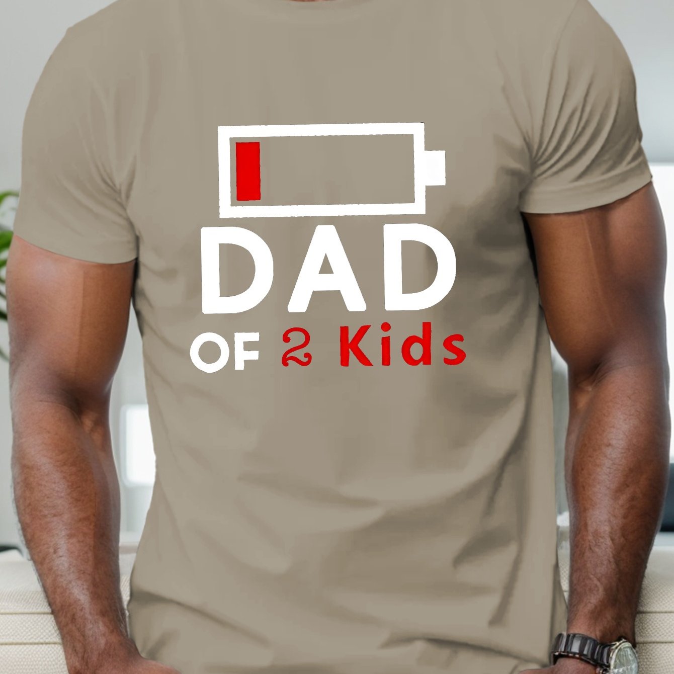TEMU Dad Letters And Pattern Print T-shirt, Tees For Men, Casual Short Sleeve T-shirt For Summer