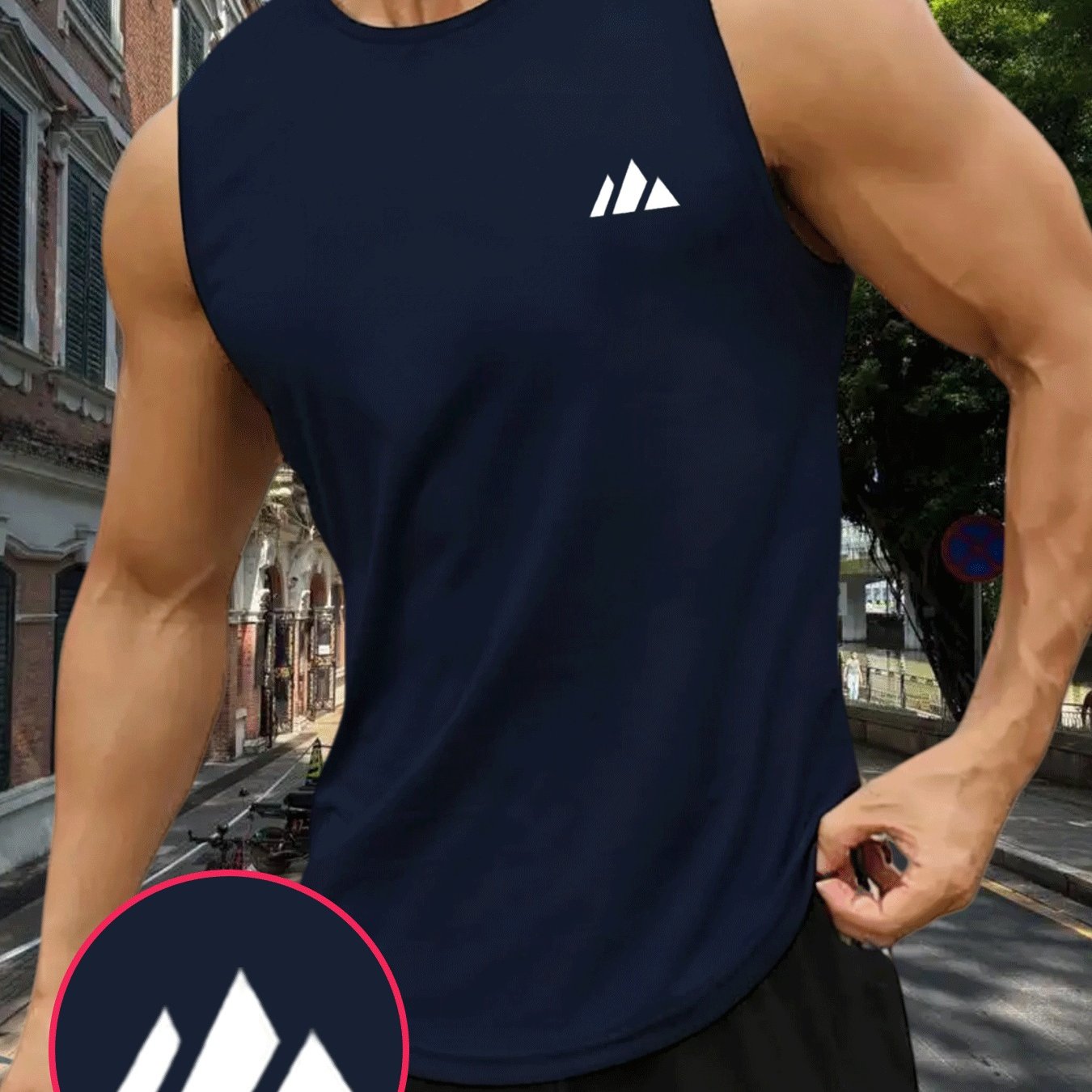 TEMU Canotta da smanicata traspirante ad asciugatura rapida - Maglia 100% poliestere traspirante e antiumidit� adatta per , basket, allenamento in