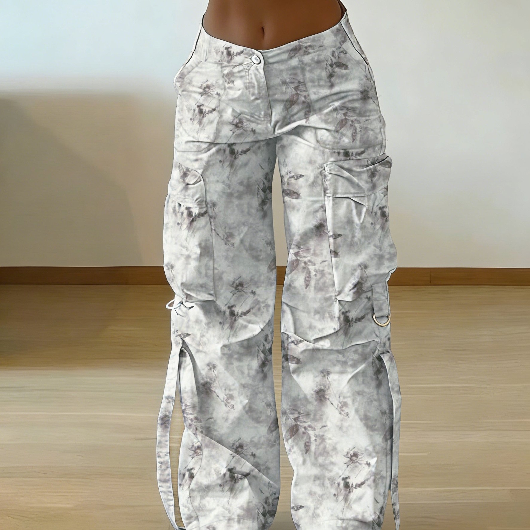 Casual Easy Printed Cargo Pants