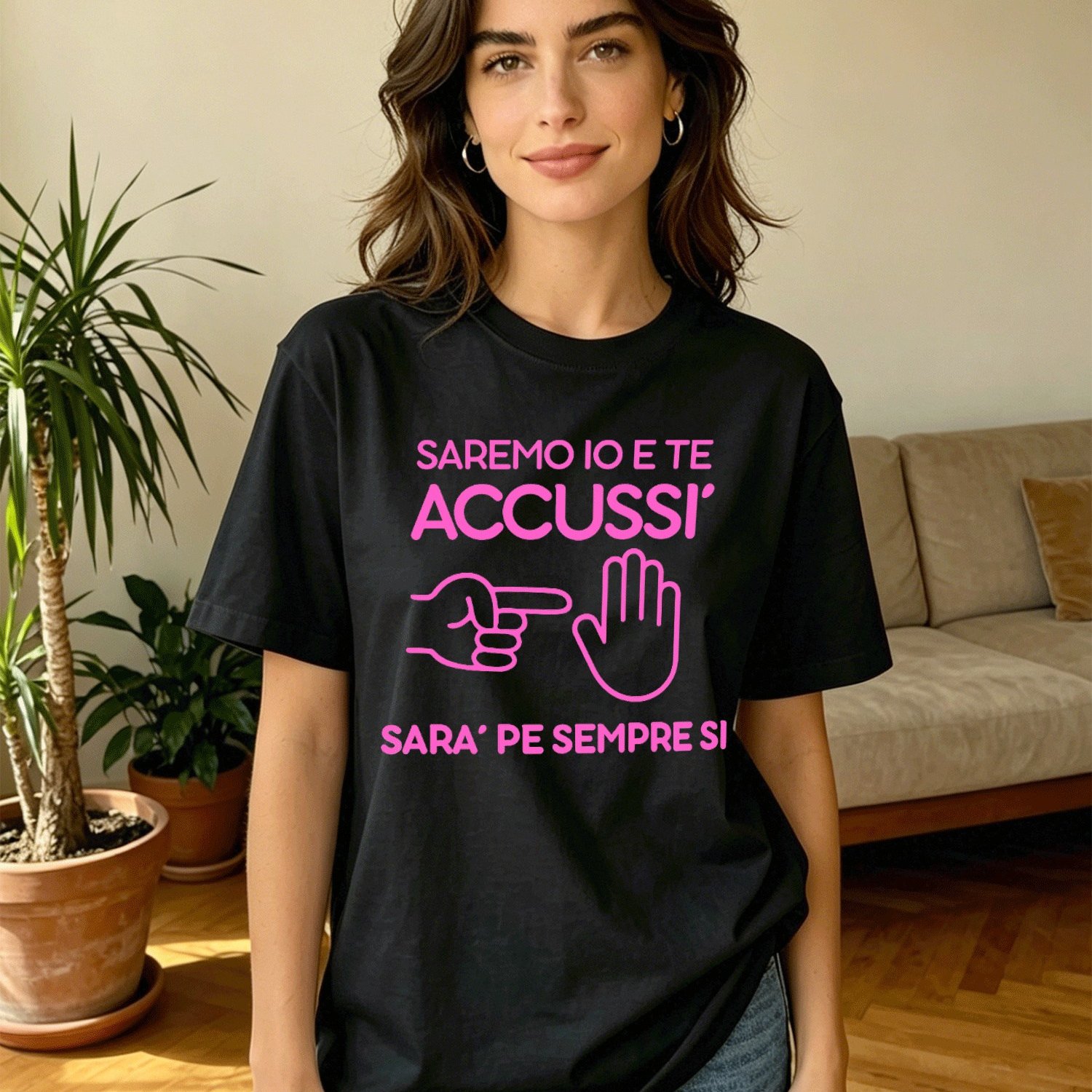TEMU Salt Premium T-shirt Italian Printed Tee For Women