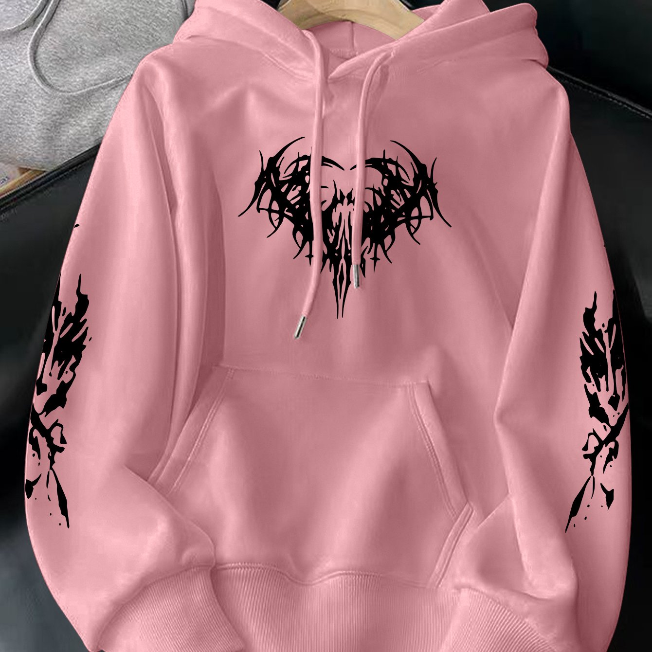 TEMU Wardrobe Essential Men's Hooded Sweatshirt Casual Wear Must-have Style, Easy Relaxed And Daily Scenes, Non-tight Fit With Exquisite And Durable