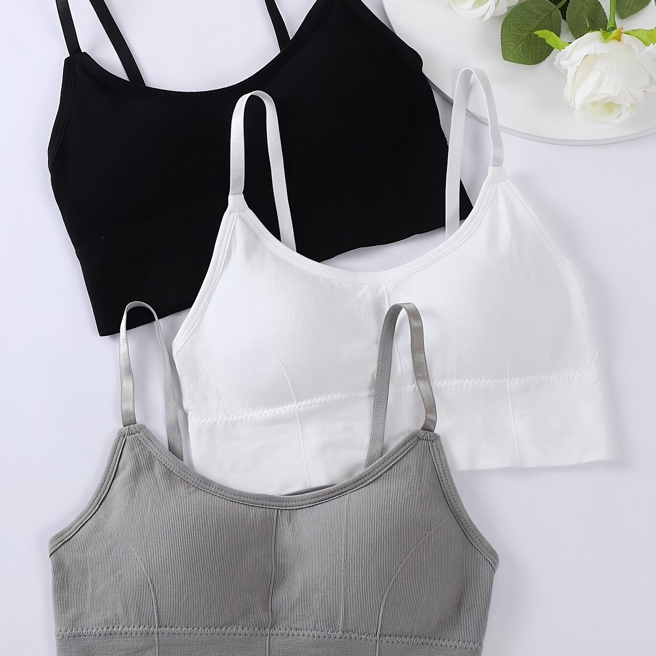 TEMU 3pcs Women's Sports Bras