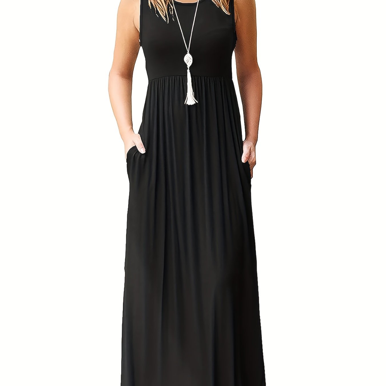 Women's Long Sleeve-less Dress