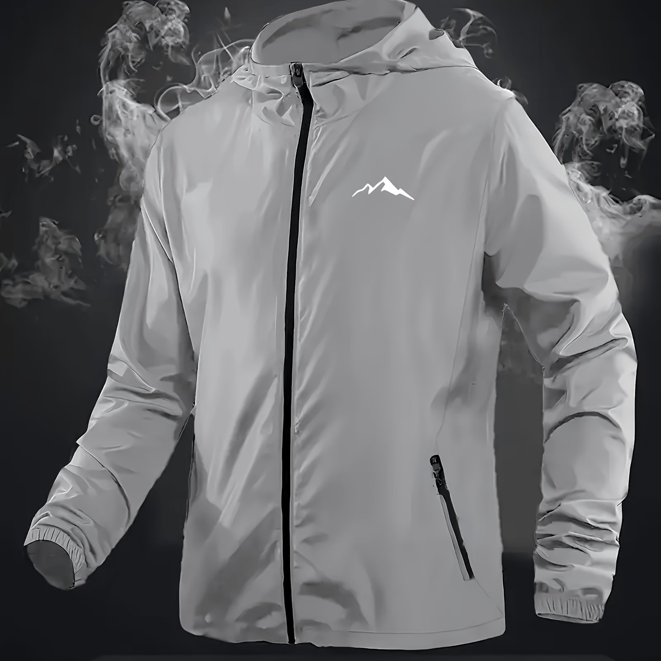 TEMU New Summer Lightweight Breathable Hooded Jacket, Lightweight Jacket For Outdoor Sports, Soft And Comfortable Coat For Daily Casual Wear