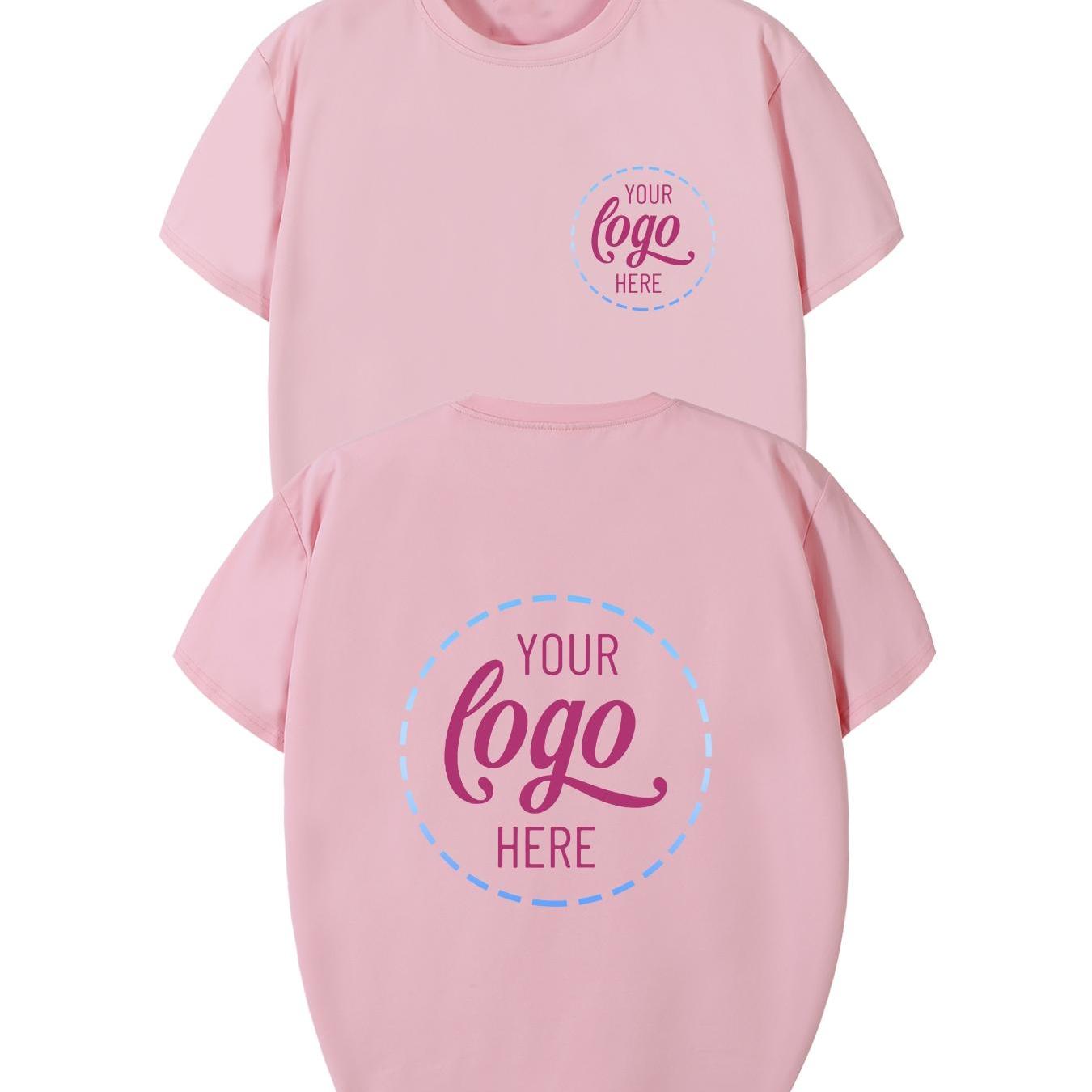 TEMU T-shirt grande taille personnalisé avec photo pour et l'été, T-shirt de base grande taille polyvalent, simple, sportif et élégant pour femme,