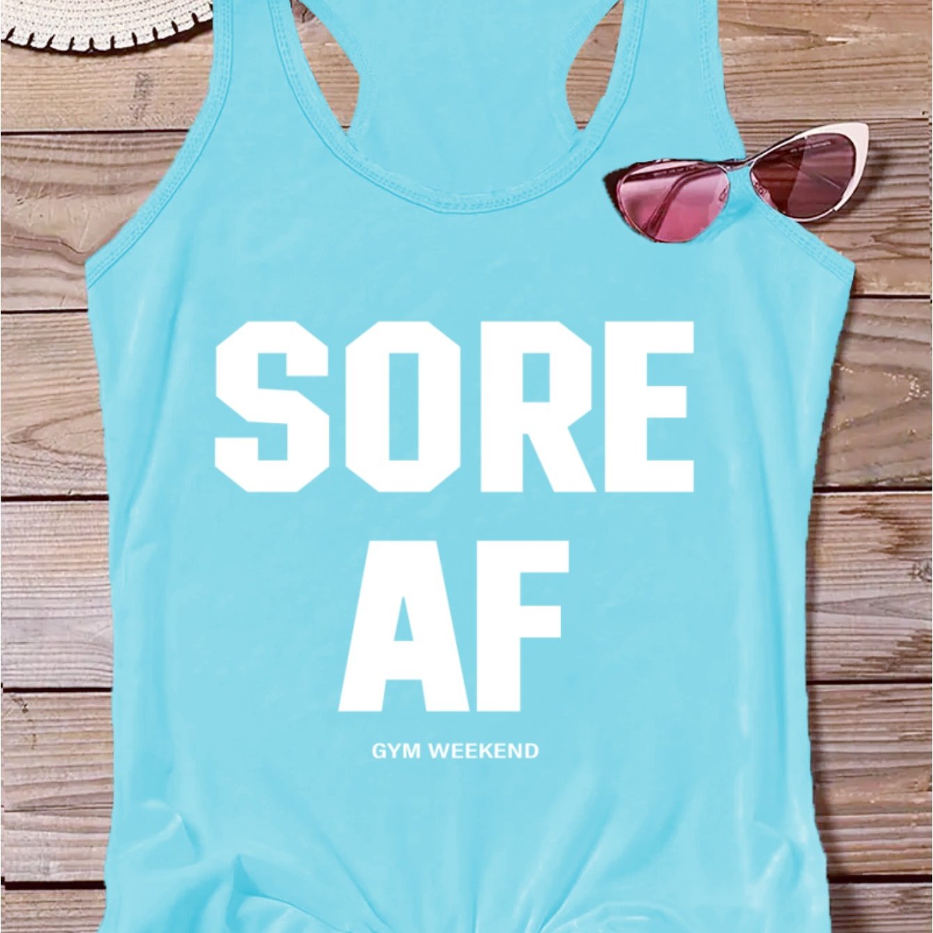 TEMU Letter Pattern Casual Vest T-shirt, Round Neck Racer Back Fashion Sports Top, Women's Activewear