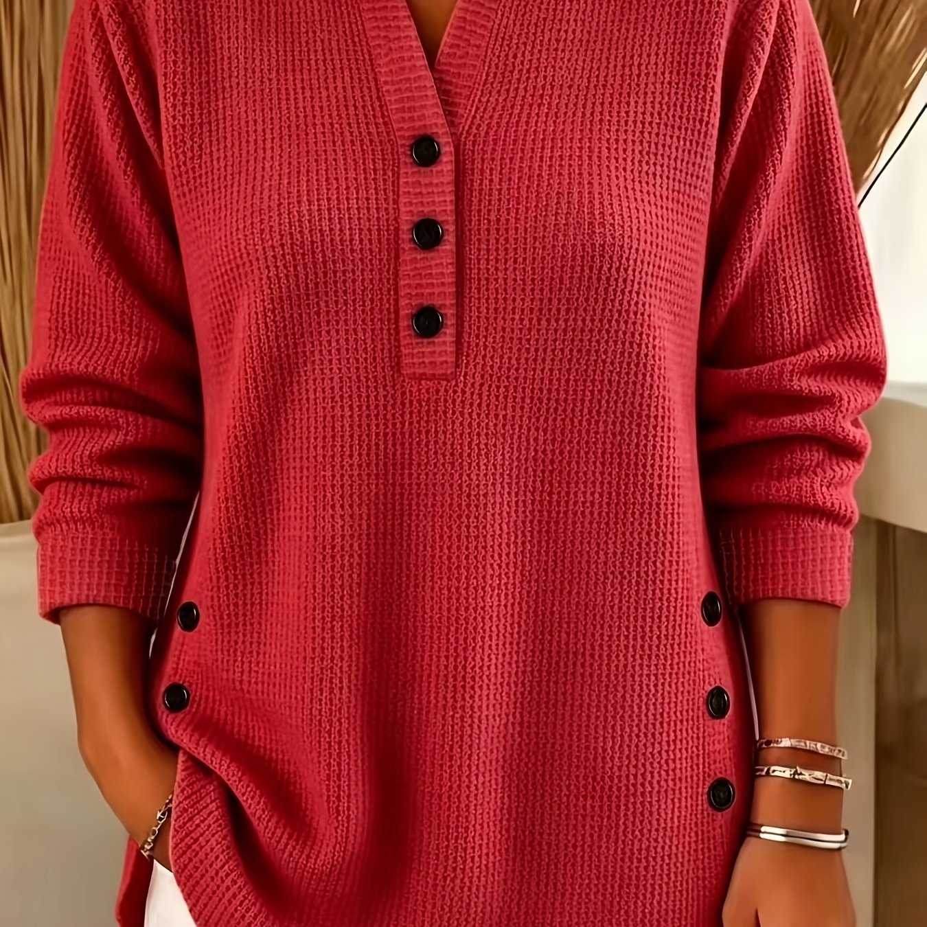 TEMU Plus Size, New Plus Size Women's Autumn/winter Half-zip Sweatshirt