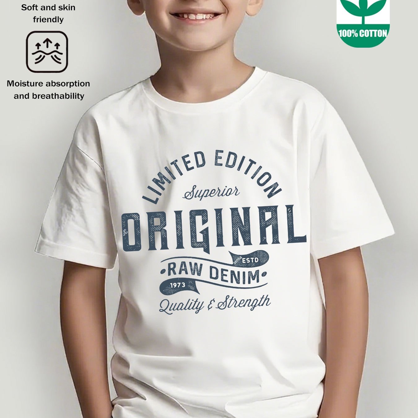Image of Casual T-shirt - Edition Black Crew Neck Short Sleeve, Comfortable And , "original" Original Print, - Breathable And Sweat-absorbent, Versatile Clothing, Sweat-resistant
