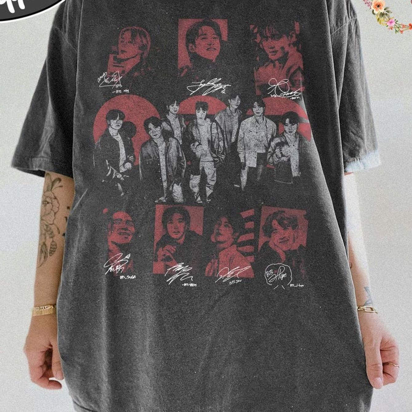 Image of Vintage Bang Tan Boy Shirtbts 2026 Shirt Kpop Album Shirtkpop Fan Giftarmy Kpop Tshirt
