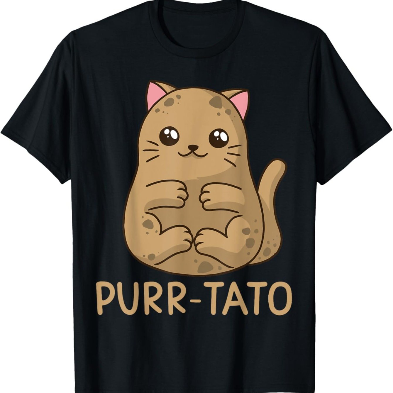 TEMU Purrtato Cat Lover Potatoes T-shirt