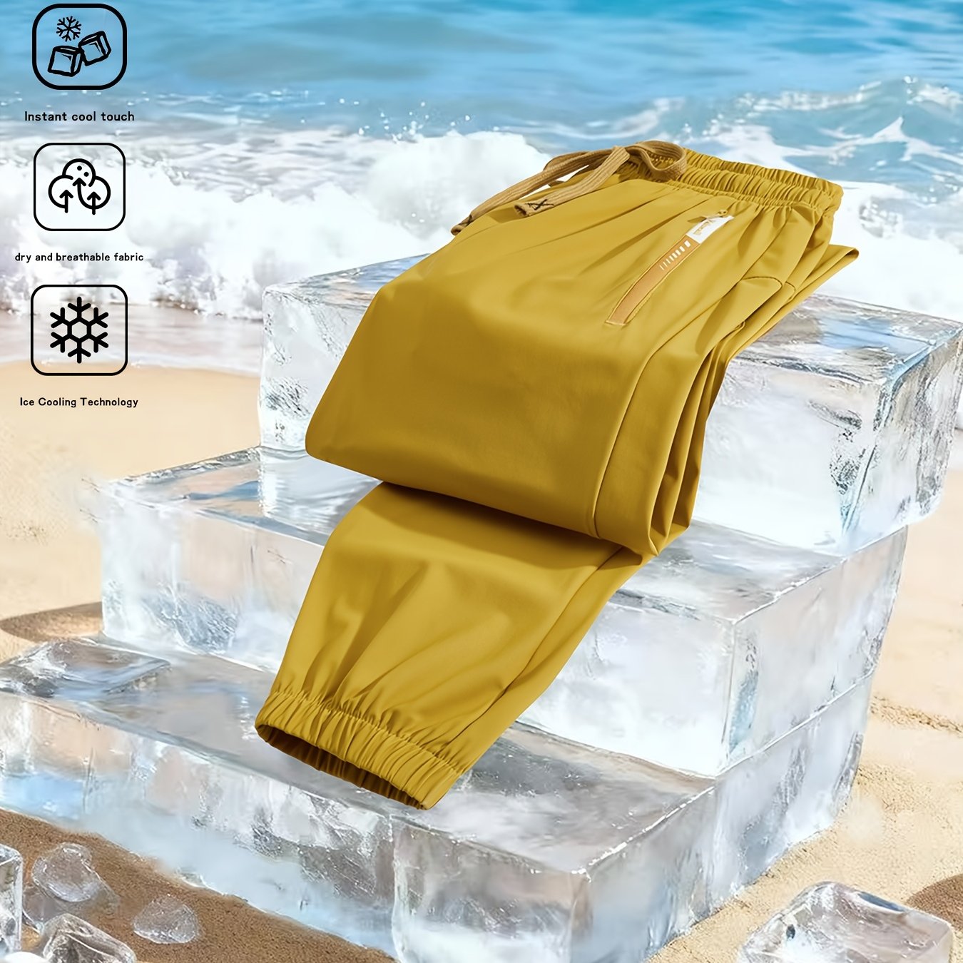TEMU A Women's Quick-dry Ankle Pants Cooling Technology That Instantly Provides A Refreshing . Featuring Breathable, Fast-drying Fabric To Eliminate