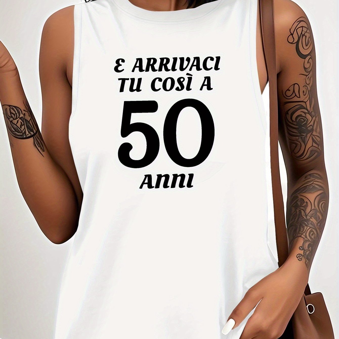 TEMU Gilet da donna con citazione italiana divertente 50 anni