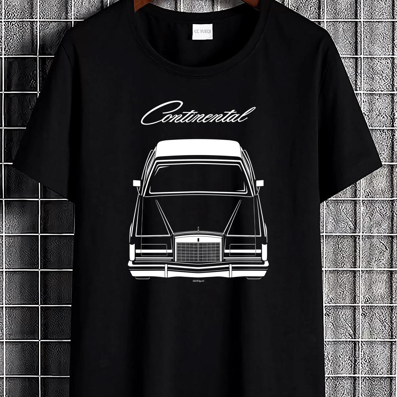 For Continental 1977 1979 T Shirt Comfortable Casual Slightly Top For Casual Attire Versatile Streetwear Stretched Designer Clothes Stylish Fashion Unisex Homme Soft Breathable Graphic