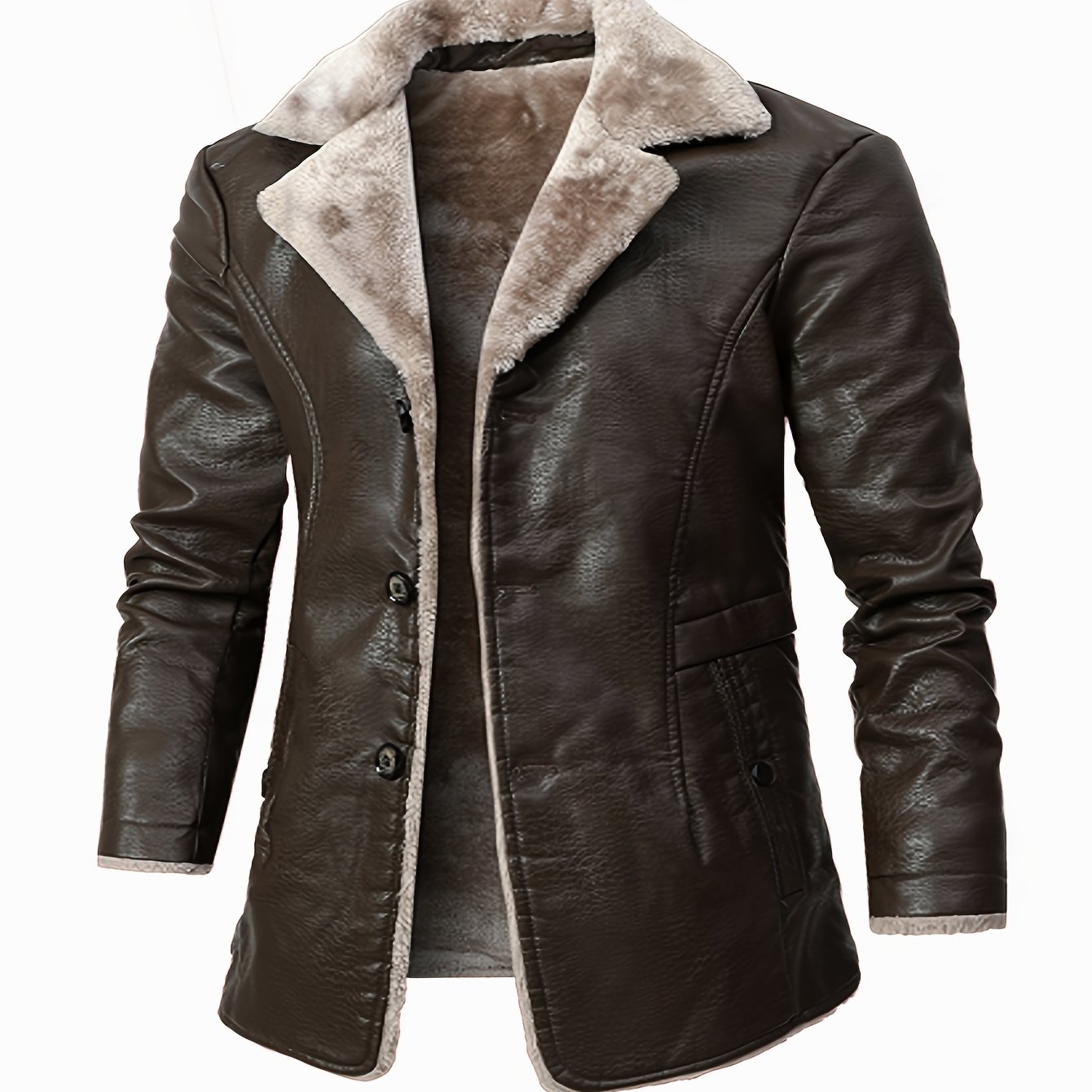 Leather 2024 winter jacket