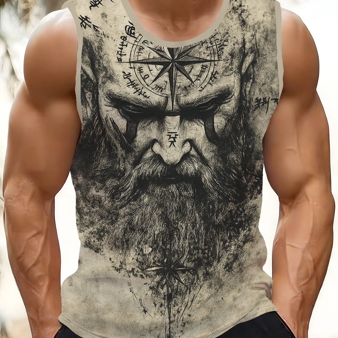 TEMU Camiseta sin para hombre - Camiseta de fitness y transpirable, ropa deportiva casual para uso diario, de vestir para hombre lavable a máquina,