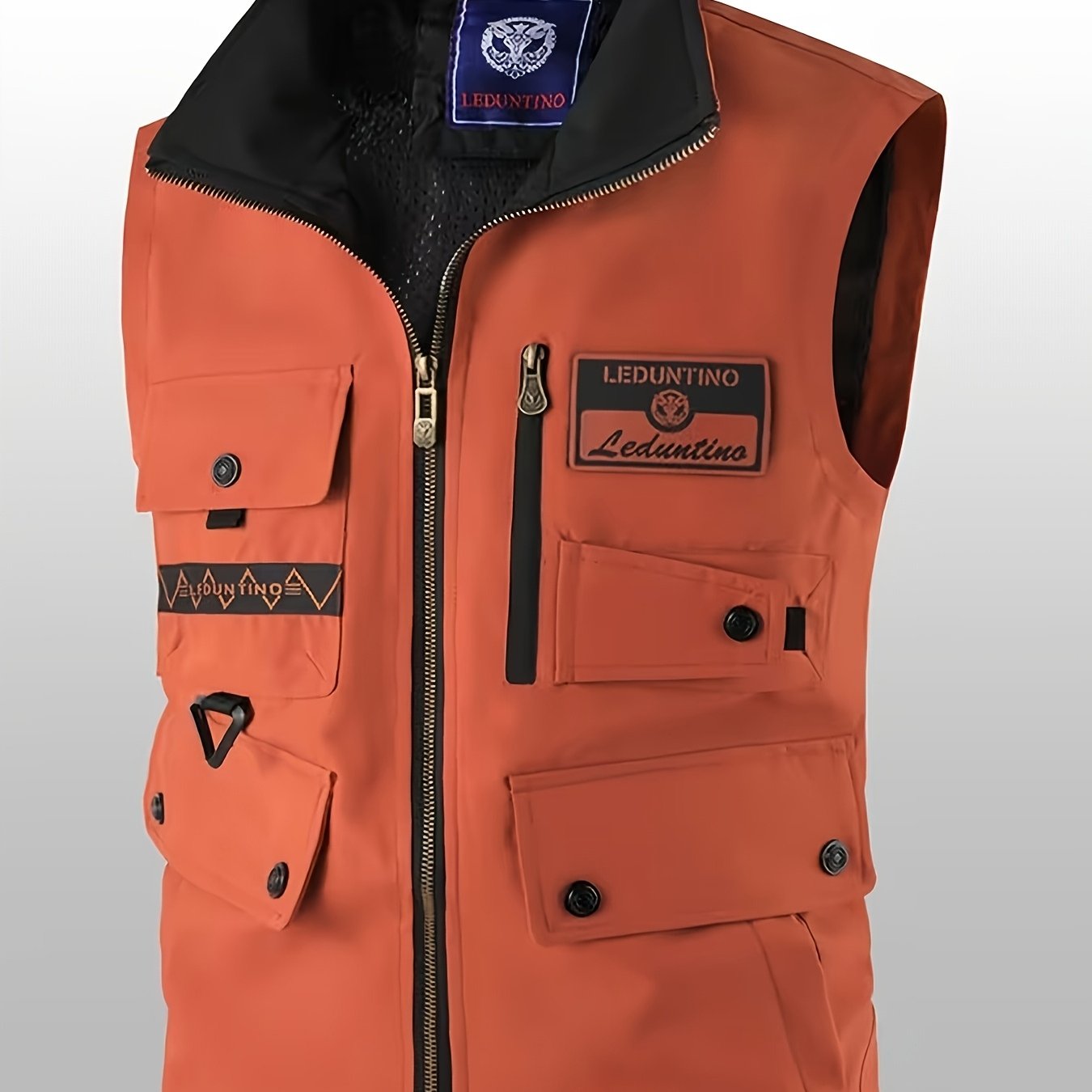 TEMU Men's Lightweight Sleeveless Vest, Breathable Outdoor Jacket With Zippered Pockets, Collar Hiking And Casual Wear, Suitable For Camping, Travel,