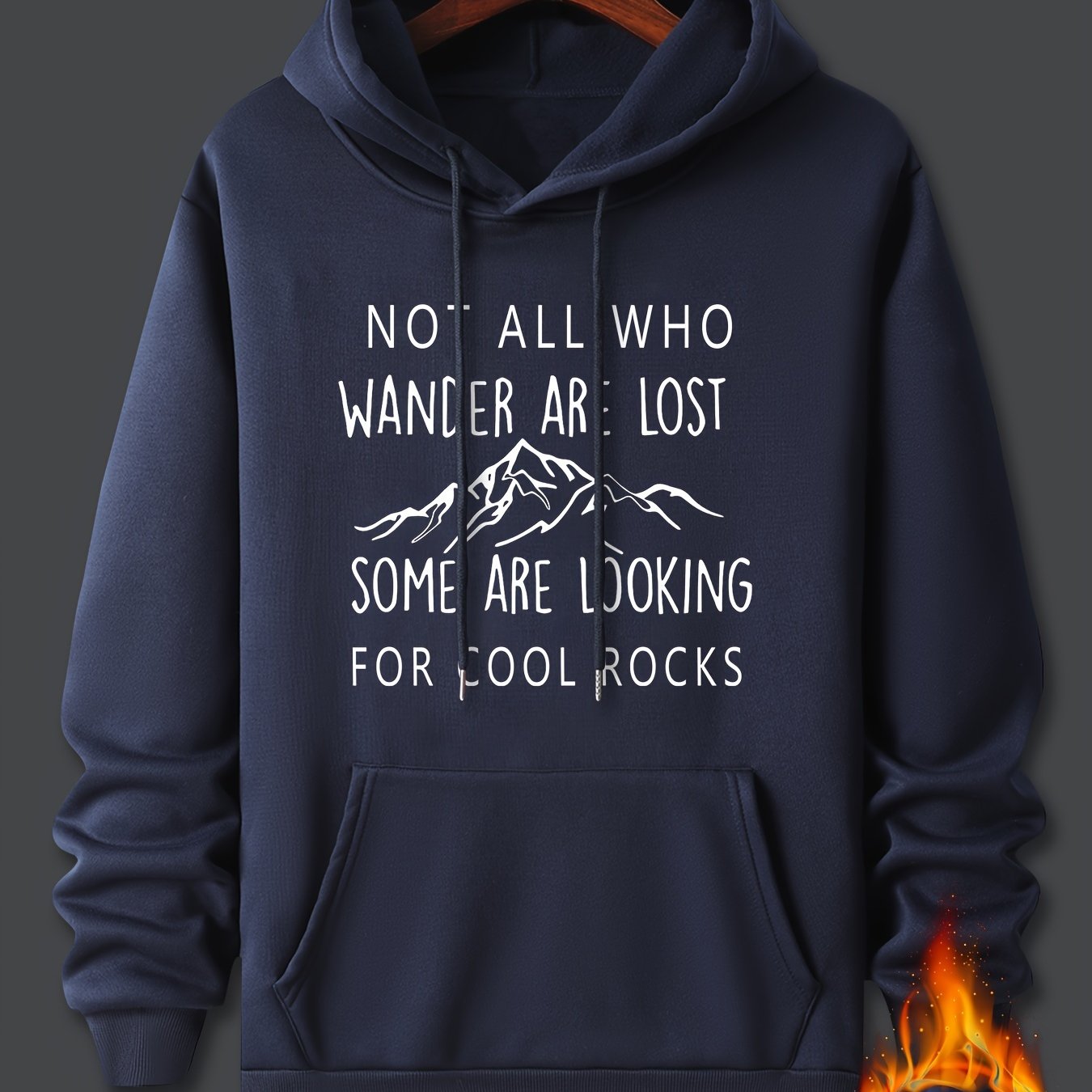 TEMU LES NE SONT PAS TOUTES PERDUES Imprimé Pull À Capuche Pour Hommes Avec Sweat À Capuche À Manches Longues Et Col Rond Haut Décontracté Ample Pour