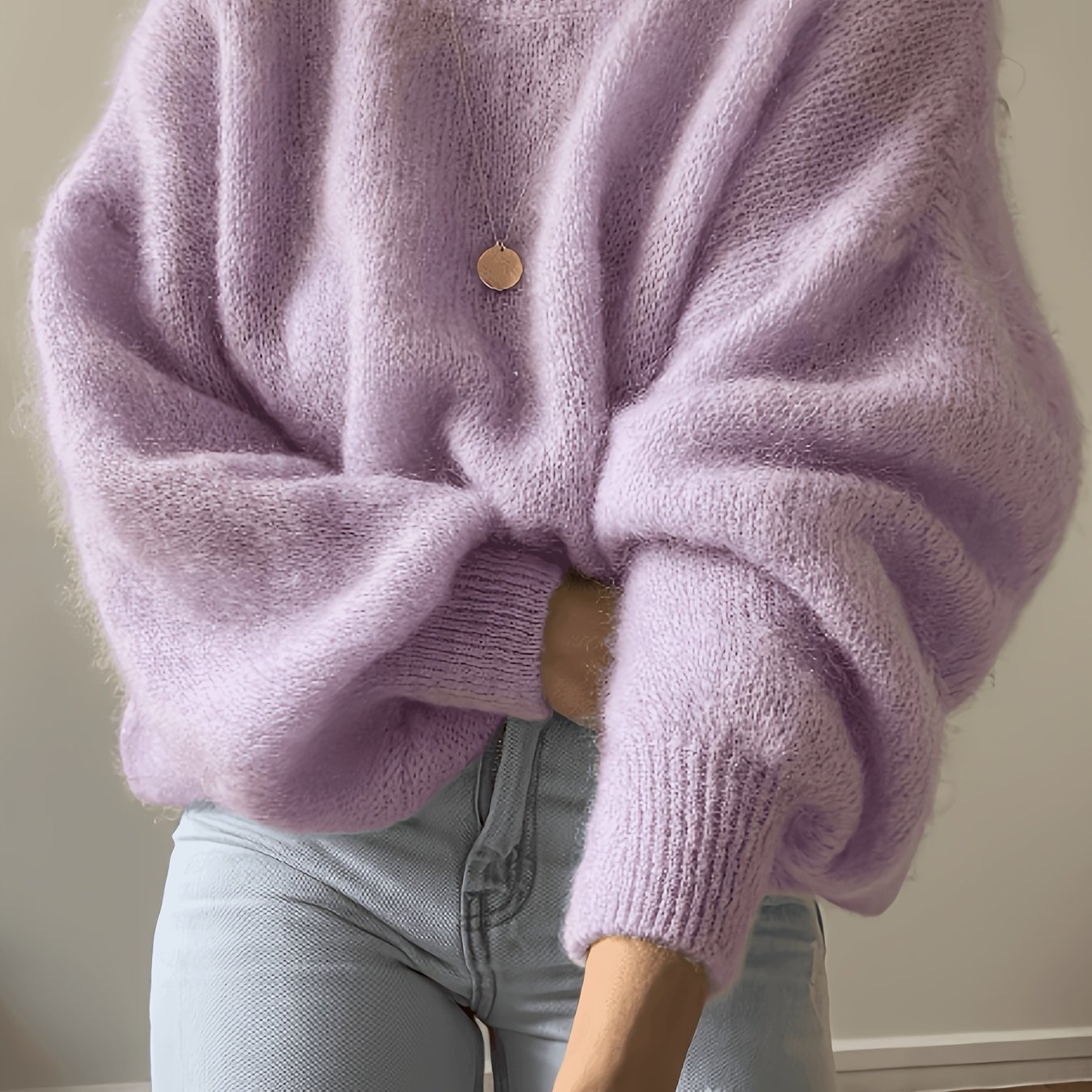 TEMU Lazy Plush Soft Women's Sweater, Comfortable And Loose Fit. Elegant Design Suitable For Autumn And Winter, For Warm Weather. Elegant Party Wear,