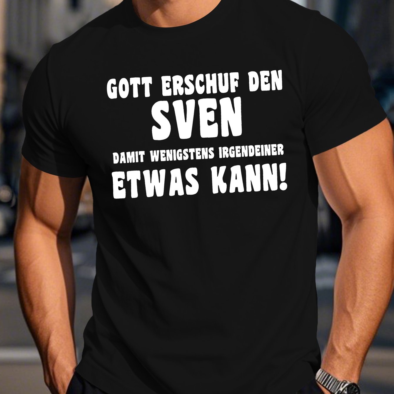 E-shop Herren Sommer T-Shirt mit humorvollen deutschen Designs und kurzen Ärmeln