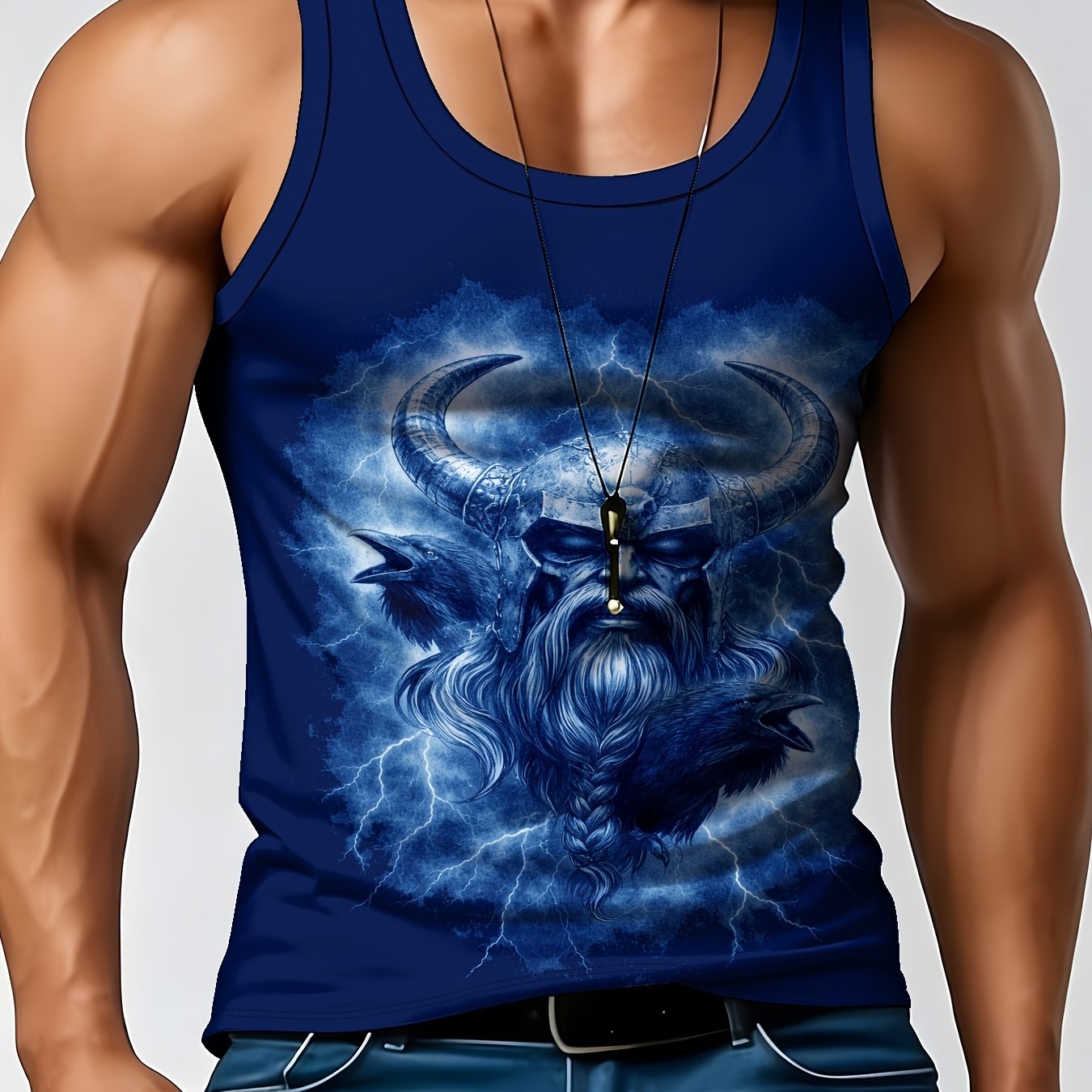 TEMU Men's Sleeveless Vest, Lightweight Breathable , Casual Wear