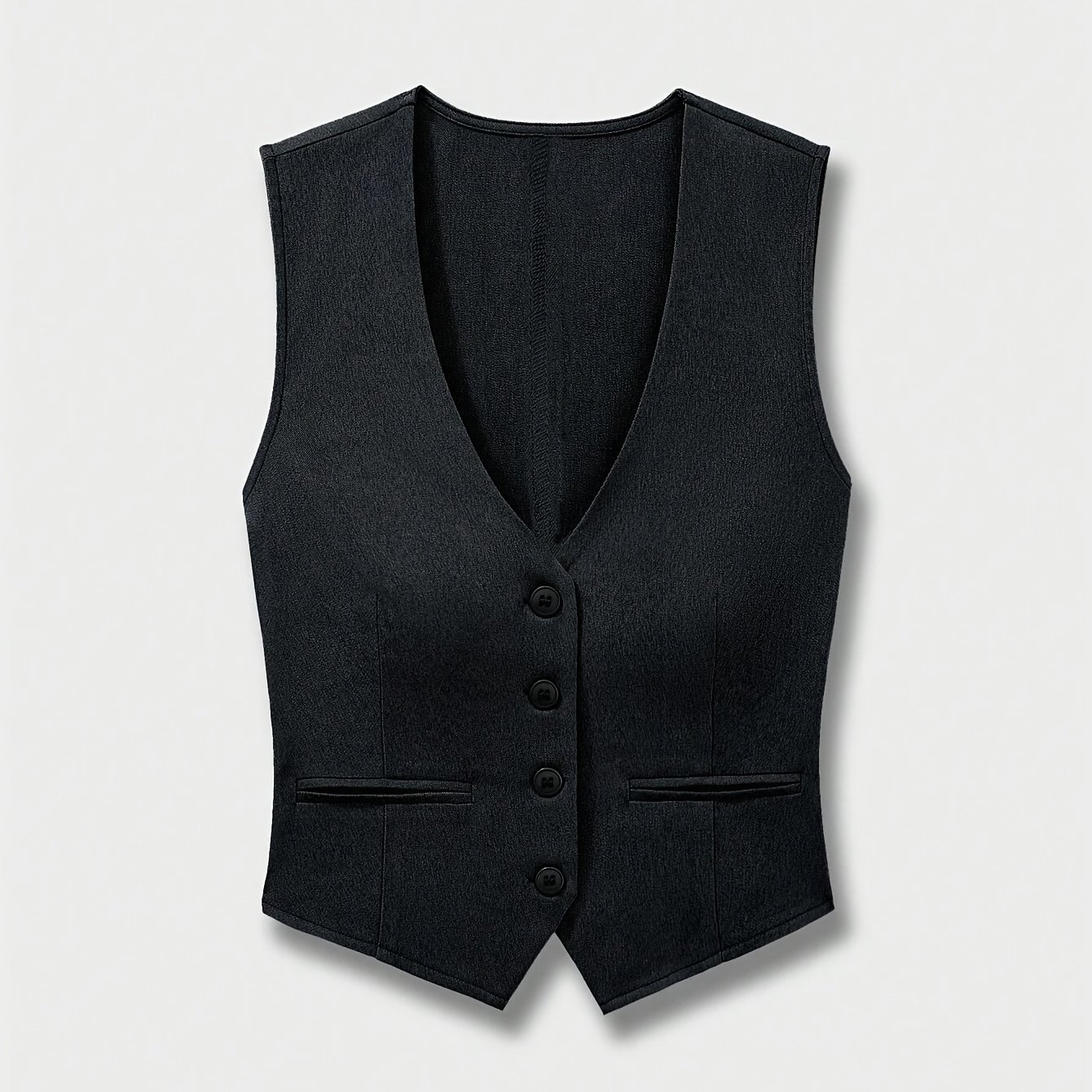 TEMU Women's Spring And Summer Tops, Spring And Autumn Outerwear, Casual And Commuting Wear, Vests, Sleeveless Tops, V-neck Small Jackets