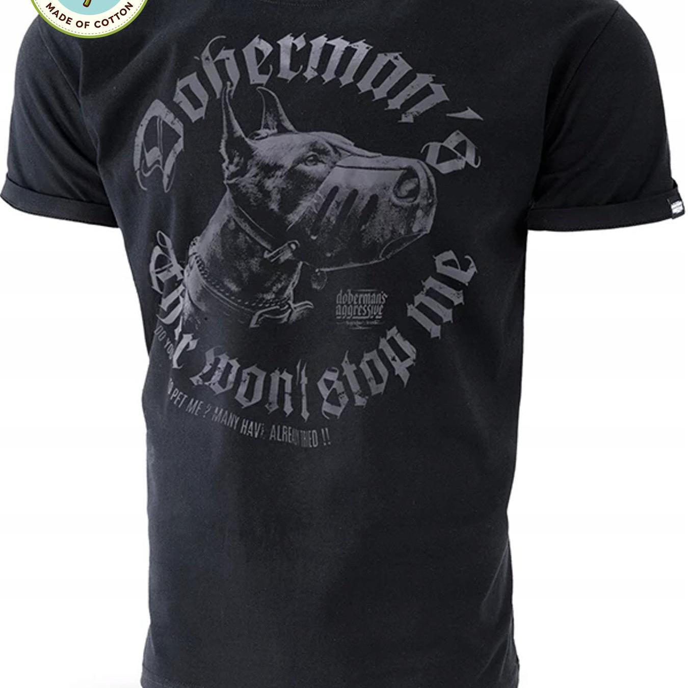 Men's T-shirt Dobermans Aggressive Graphic Print T Shirt Unisex Casual Cotton Breathable Soft Streetwear Summer Casual Attire Outdoor Gift Wearing Concert Sided Printed Neck Attire
