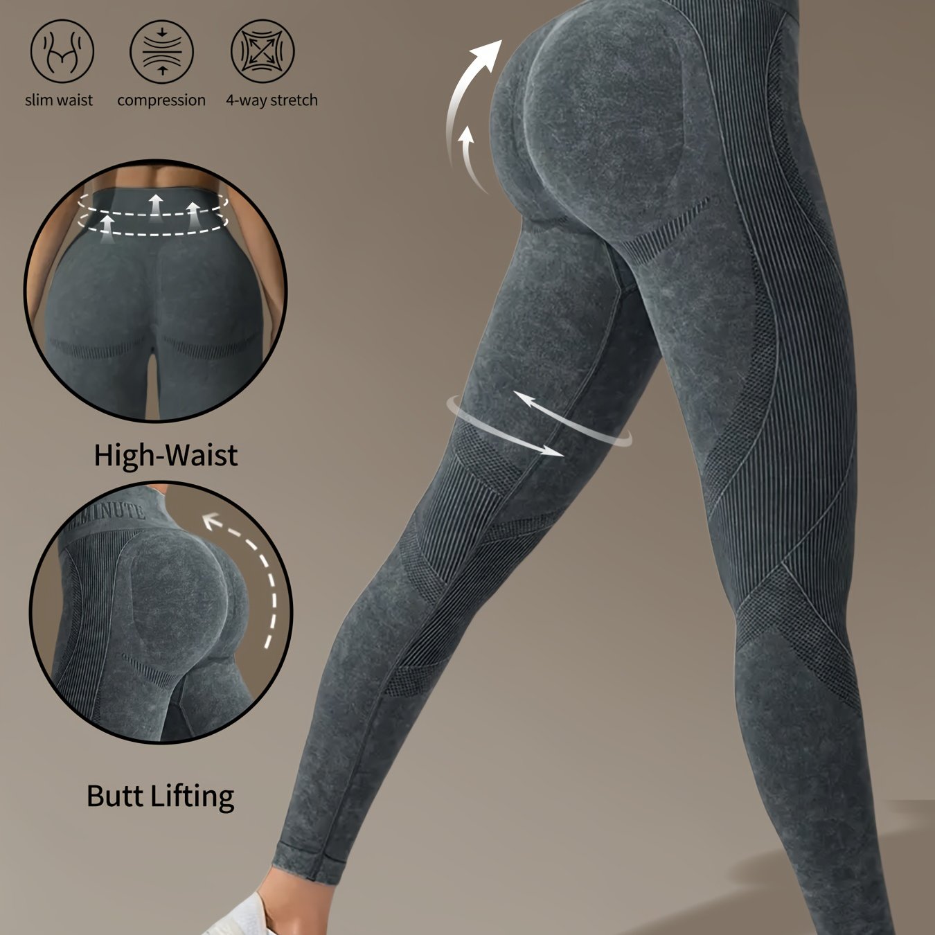 Women's High-waist Lifting Yoga Pants, Thickened And Opaque, Better Stretch Fabric, Yoga Running Sports Tight Leggings