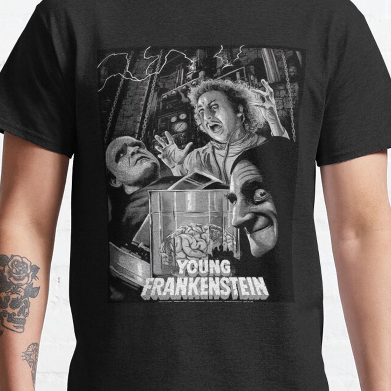 TEMU Young Frankenstein Horror Movie Gift -shirt