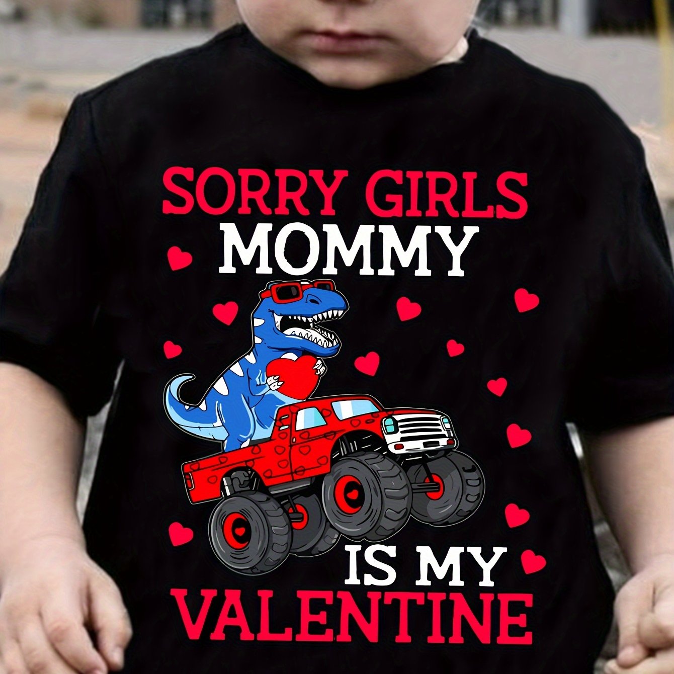 TEMU "sorry Girls &bull; Mommy Is " Print 100% T-shirt
