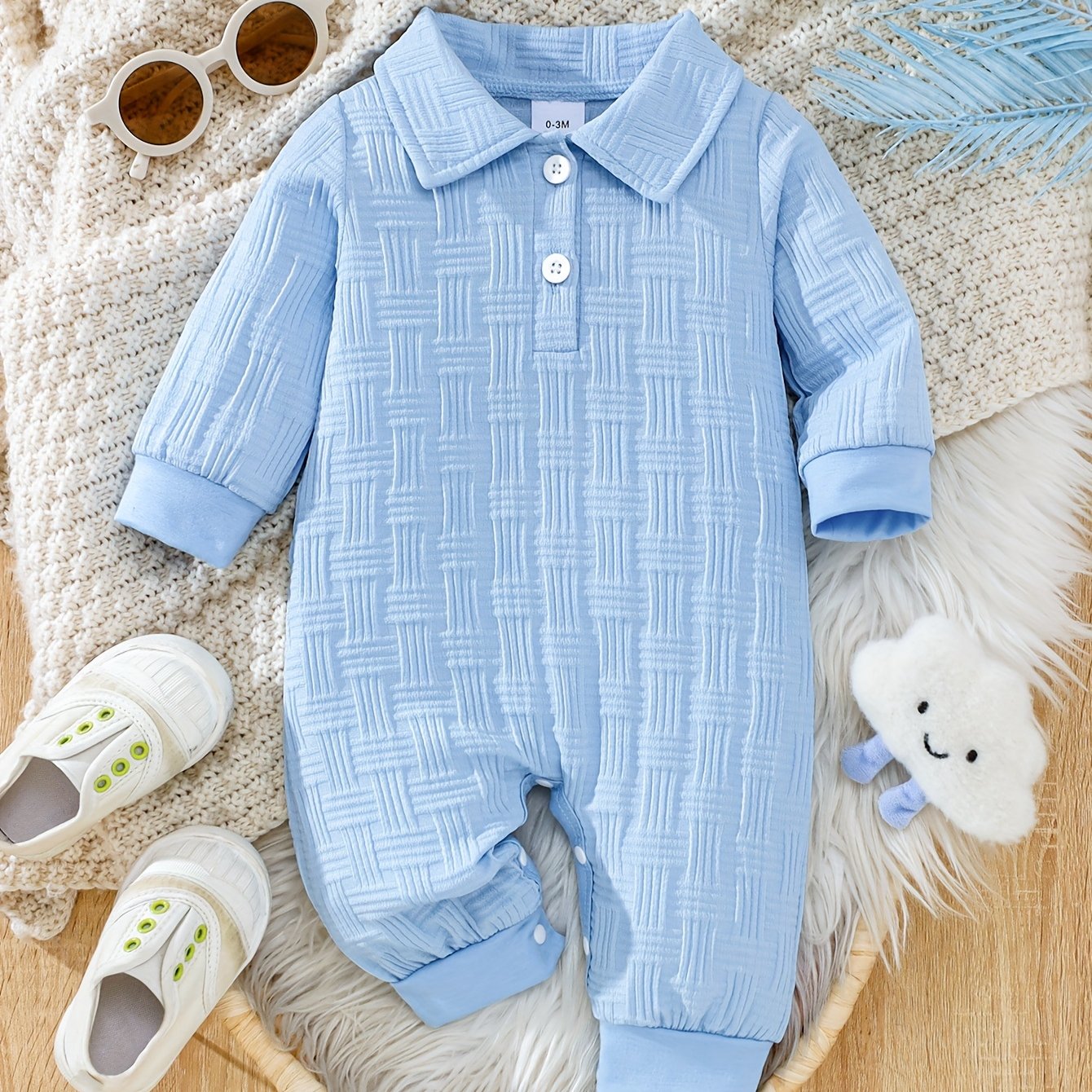 Image of Boys' Casual Striped Open-chest Long Sleeve Bodysuit, Perfect For Outdoor,back To School, Perfect For Outdoor