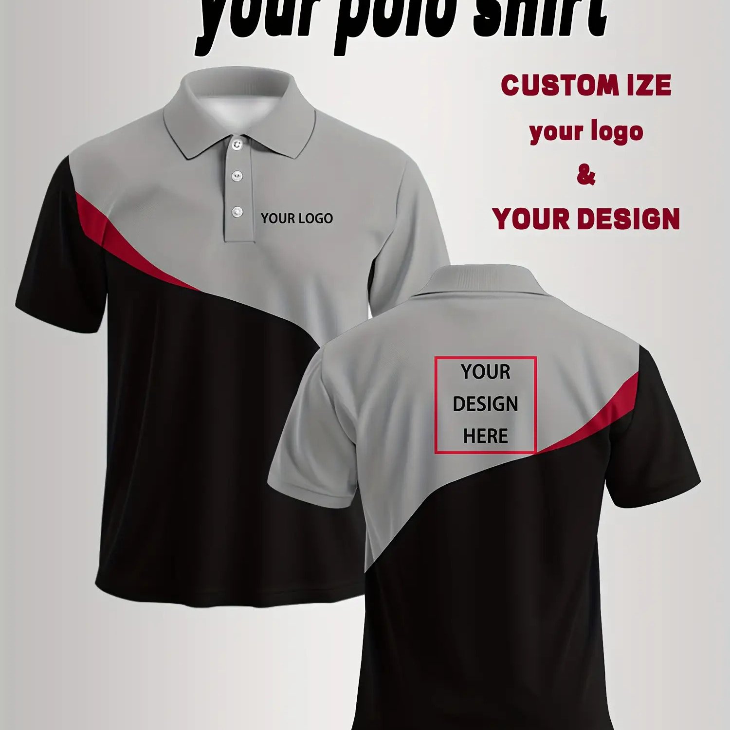 TEMU Custom Men's Cultural Shirts, Personalized, Loose, Comfortable, And Casual, Gift For Dad, Husband, Or Boyfriend, Team And Company Customization,