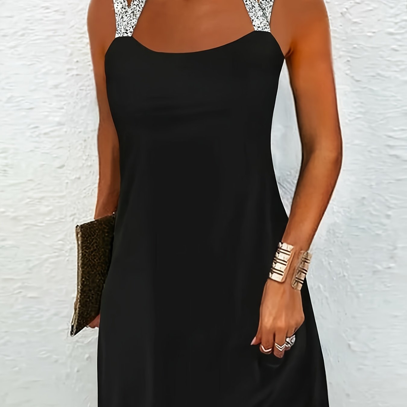 Women' -strap Adhesive Dress
