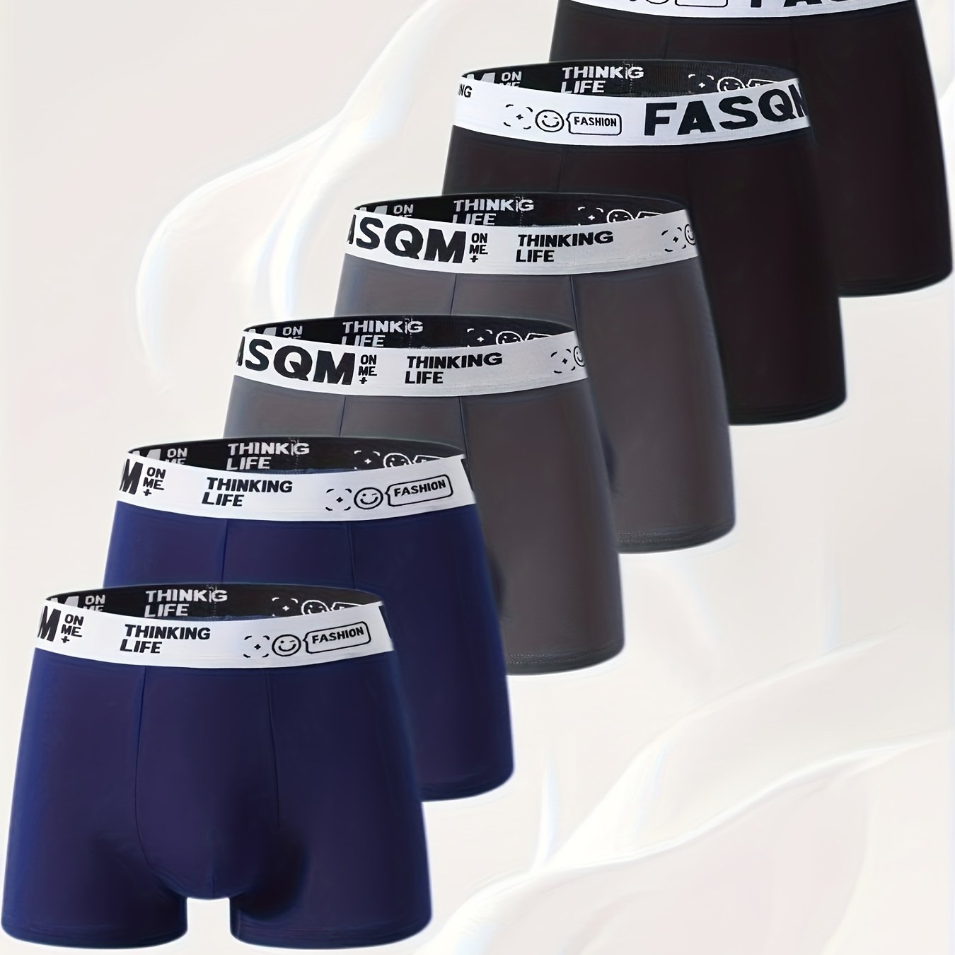 TEMU Random 1pc Men's Underwear, Wrapped In Clouds, Smooth Fabric Skin-friendly And Breathable, Contouring Support, For Walking And Sitting, Easy