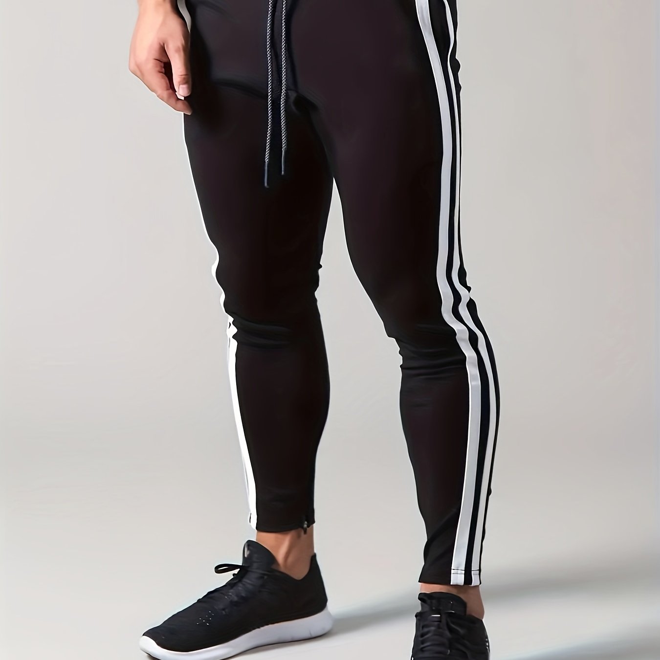 Men's Zip Pocket Highly Stretch Fitness Pants Sweat wicking - Temu