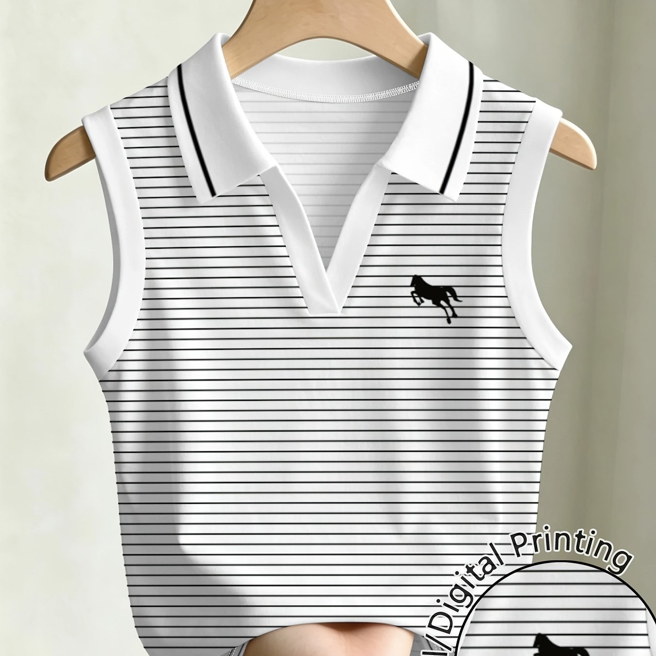 TEMU Women's Striped Sleeveless Shirt Easy Design Casual Versatile Breathable Comfortable Summer Tops